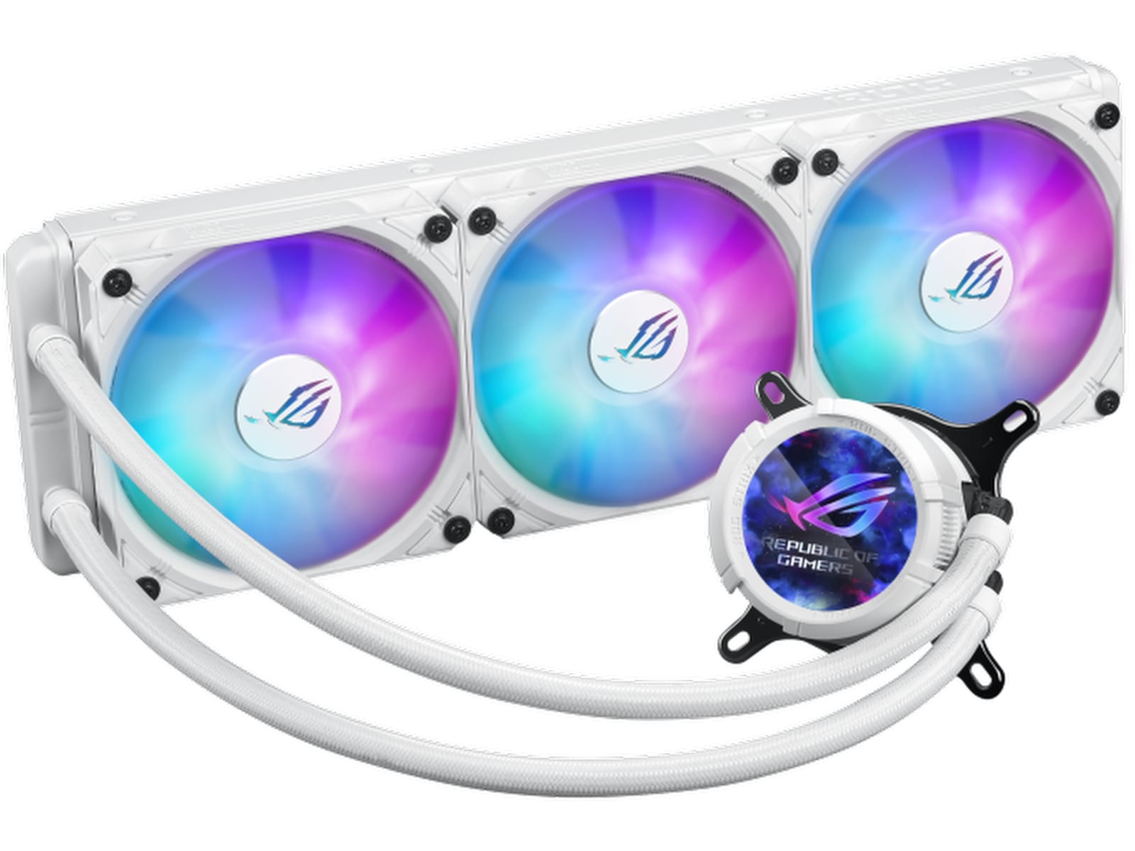Asus ROG Strix LC III 360 ARGB LCD Køler (hvidt) CPU - Vandkøling