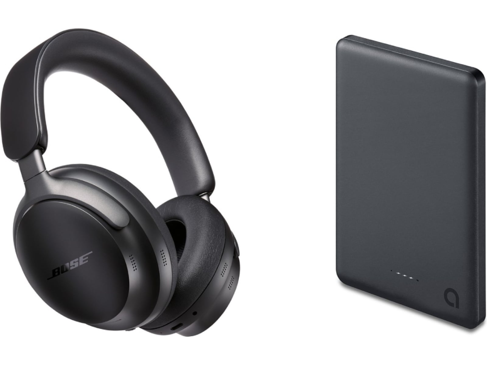 Bose QuietComfort Ultra Trådløse høretelefoner, Over-Ear (sort) + powerbank Høretelefoner