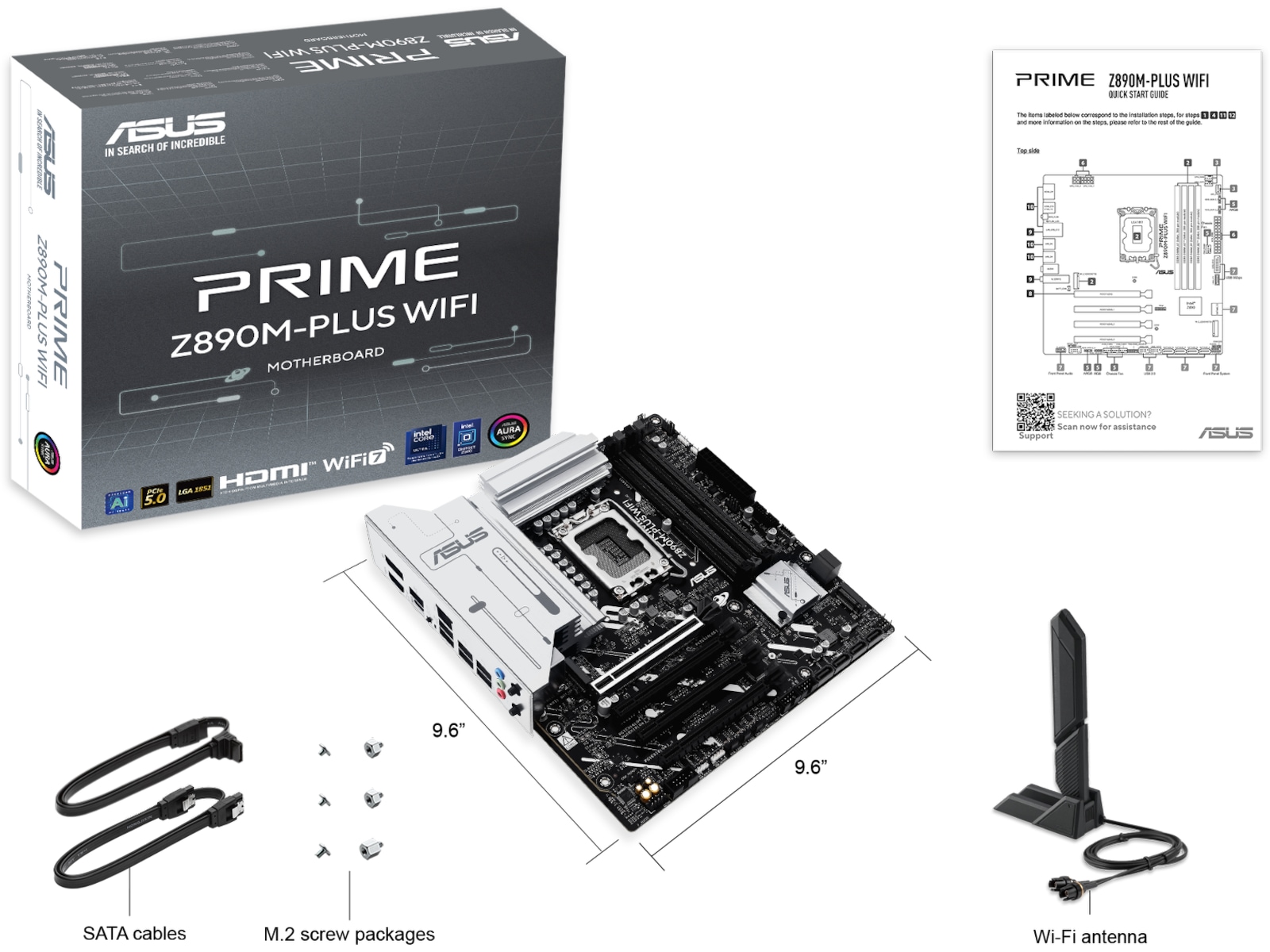 Asus Prime Z890M-PLUS WIFI Bundkort Intel Socket
