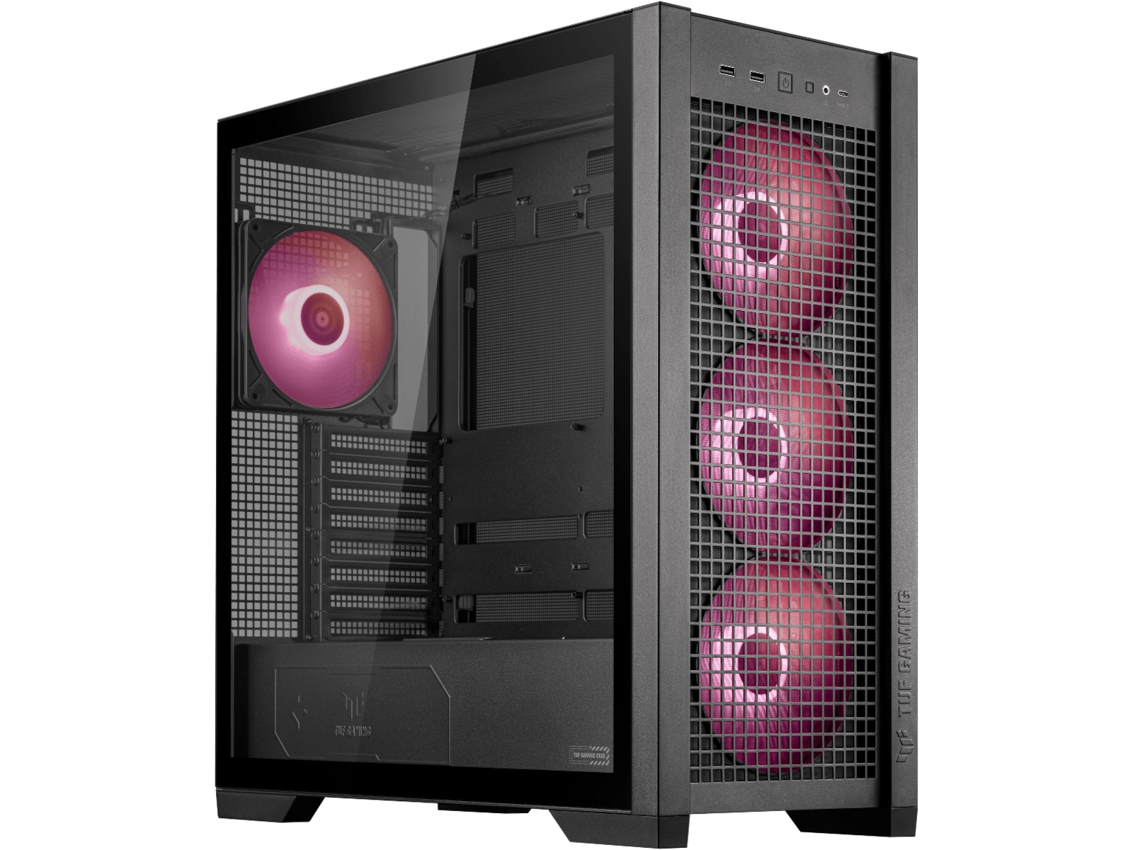 Asus TUF GAMING GT302 TG ARGB Mid Tower (sort) Midi Tower
