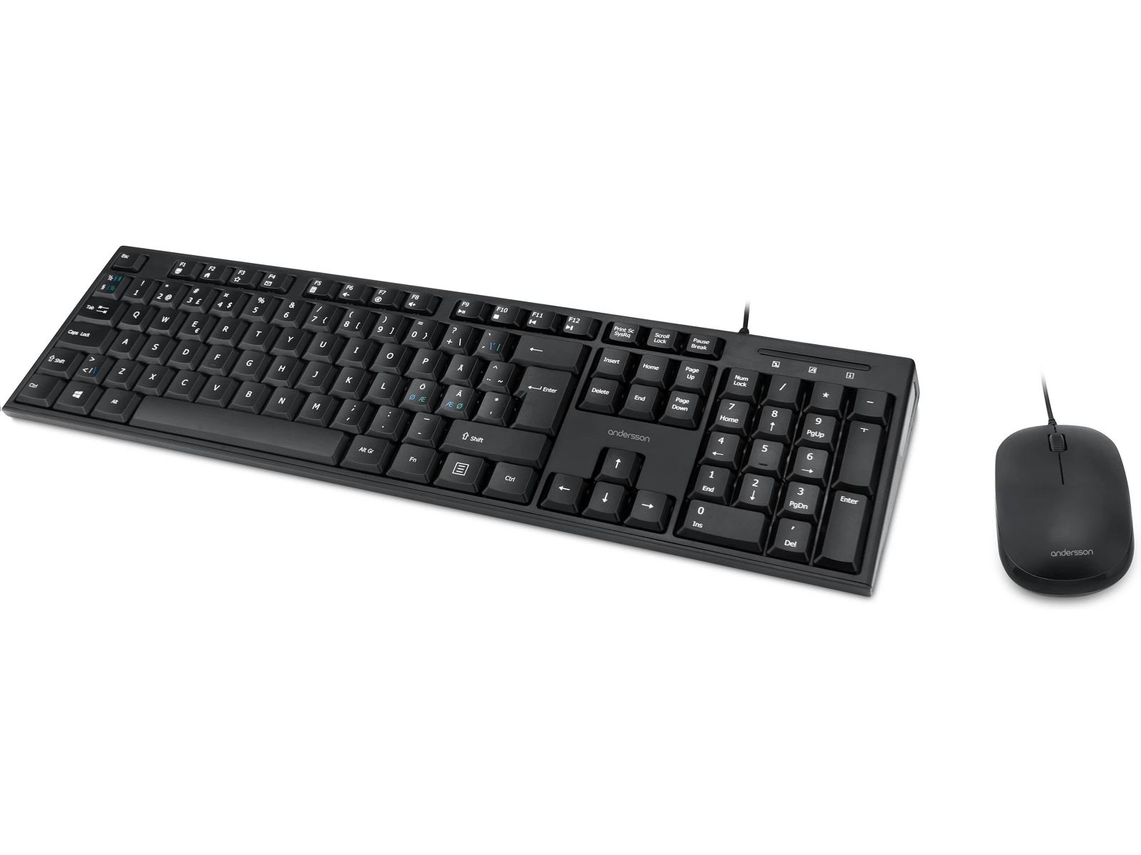 Andersson tastatur og mus Mus & keyboards -kombinasjonspakker
