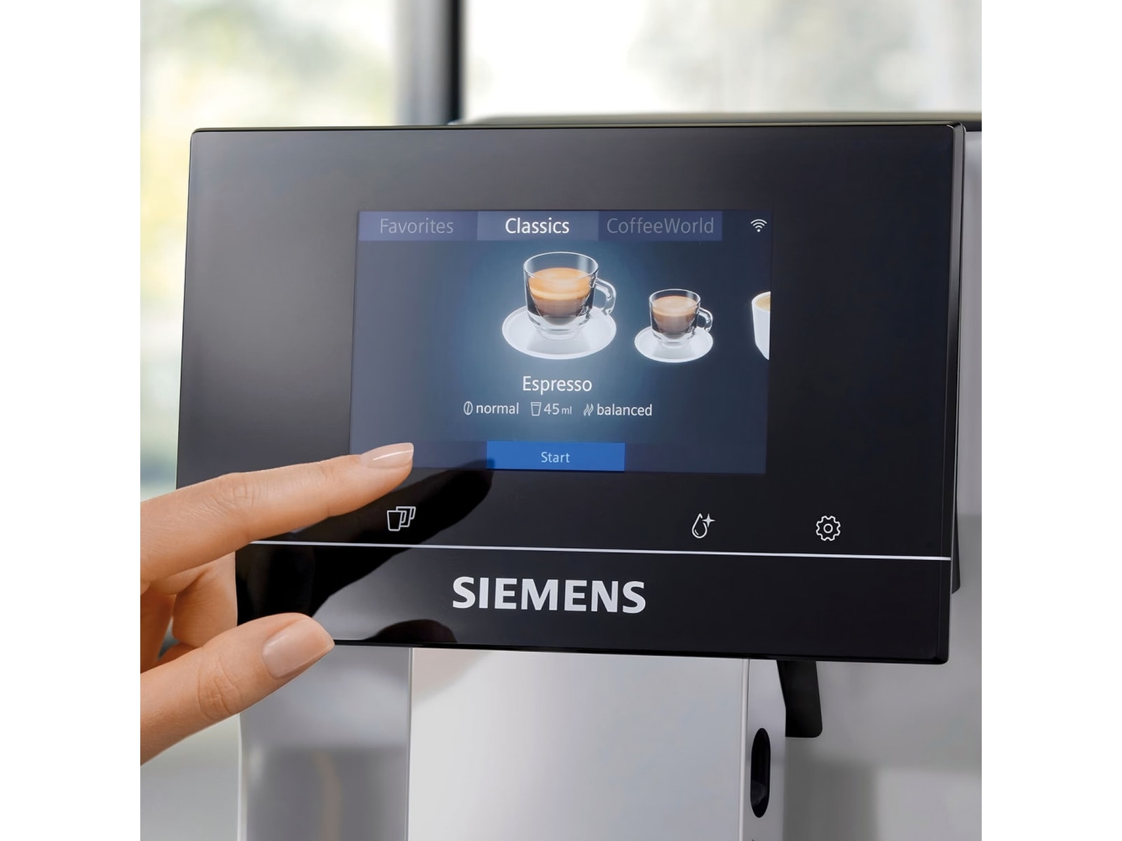 Siemens EQ700 klassisk Automatisk Kaffemaskine (inox/sølv) Espressomaskiner