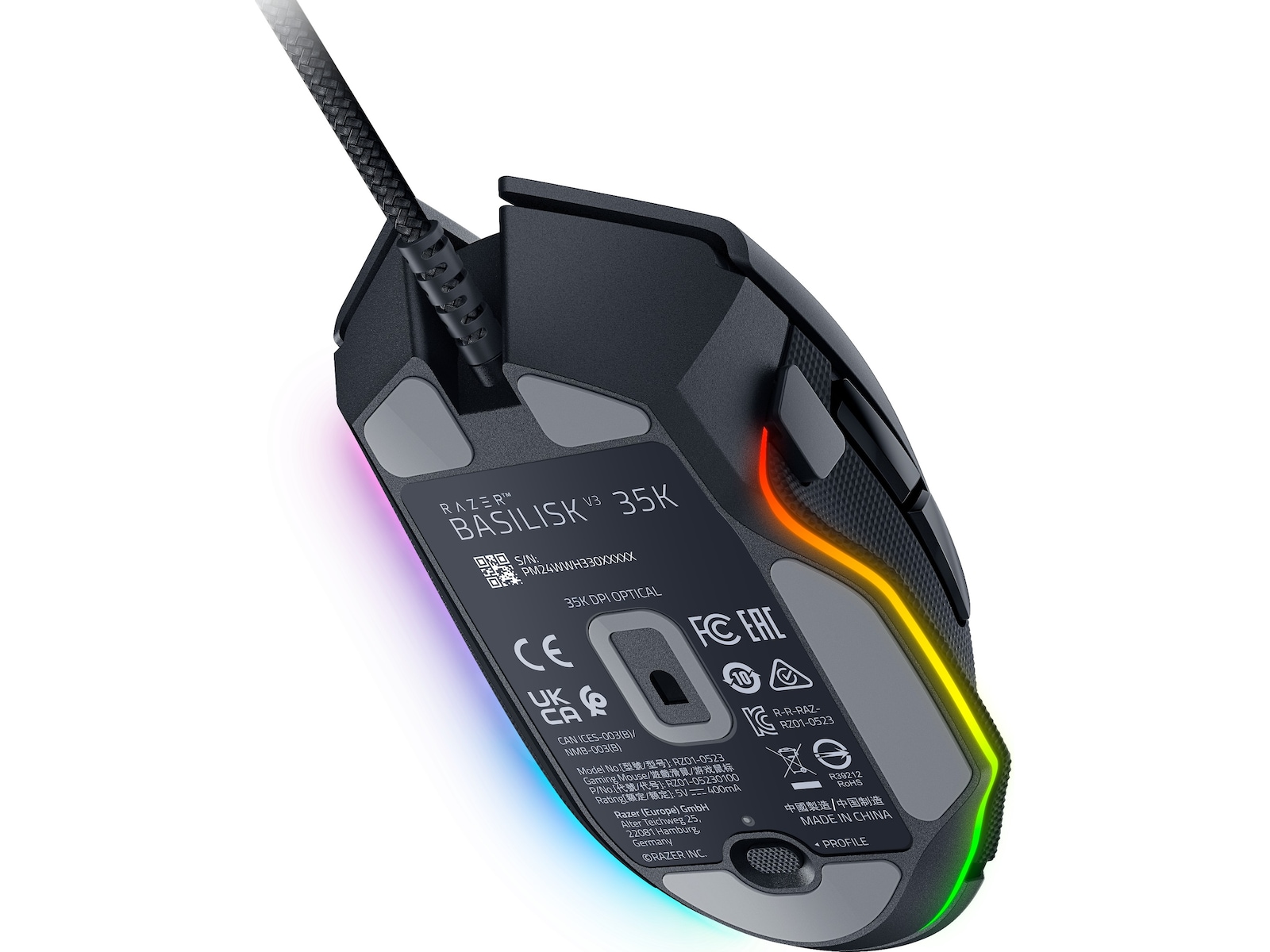 Razer Basilisk V3 35K ergonomisk gaming mus Gamingmus