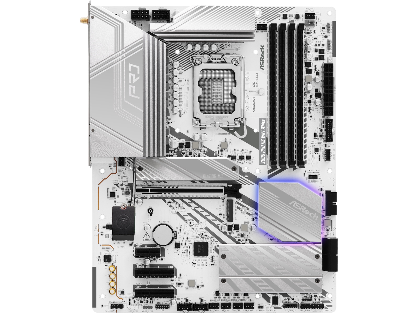 ASRock Z890 PRO RS WIFI Bundkort (hvidt) Intel Socket