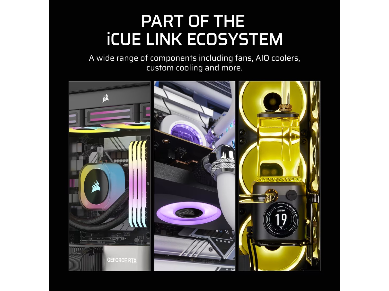 Corsair iCUE LINK RX140 MAX Ventilator (sort) Blæsere