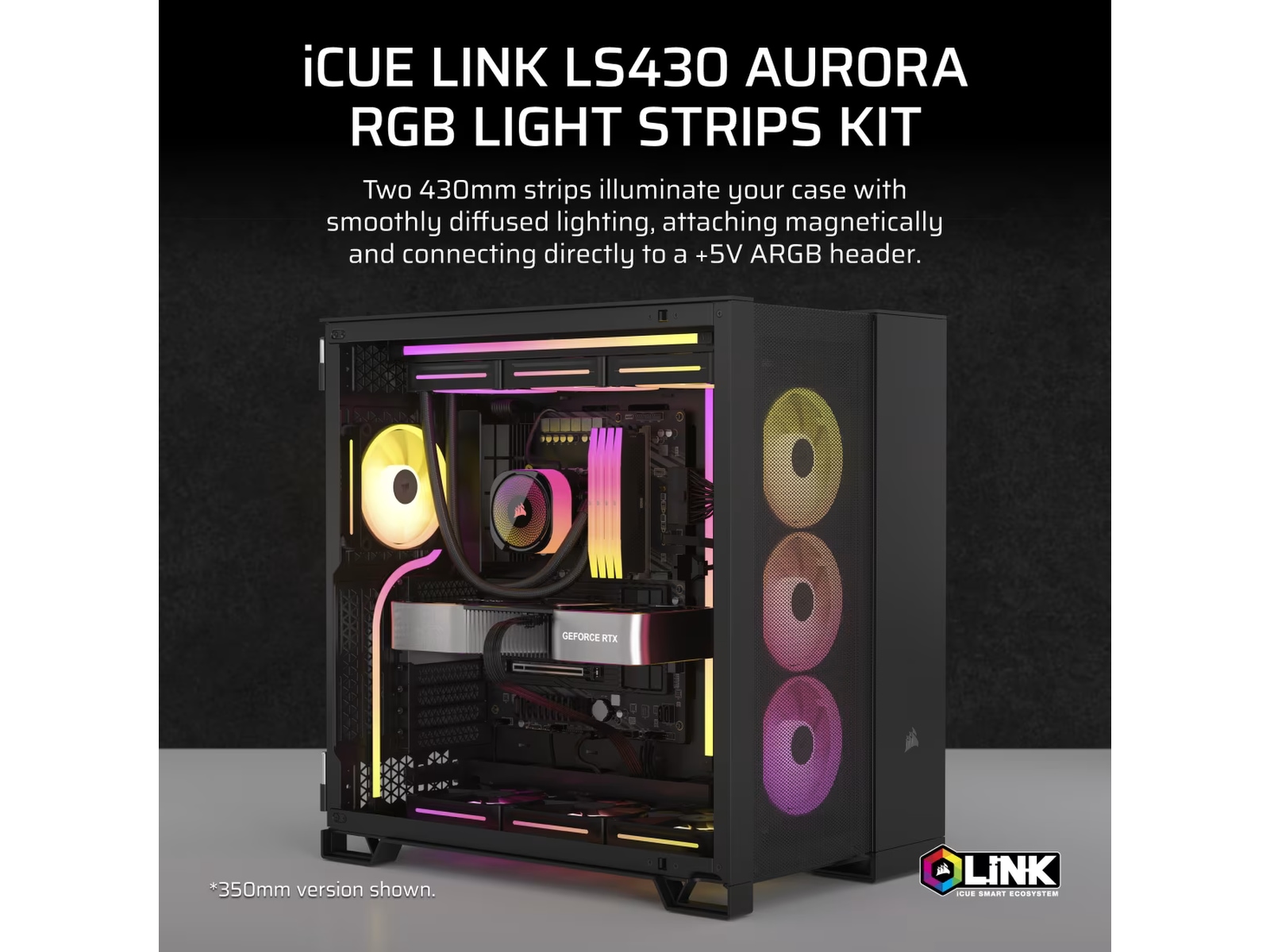 Corsair iCUE Link LS430 Aurora RGB Light Strips Kit Diverse