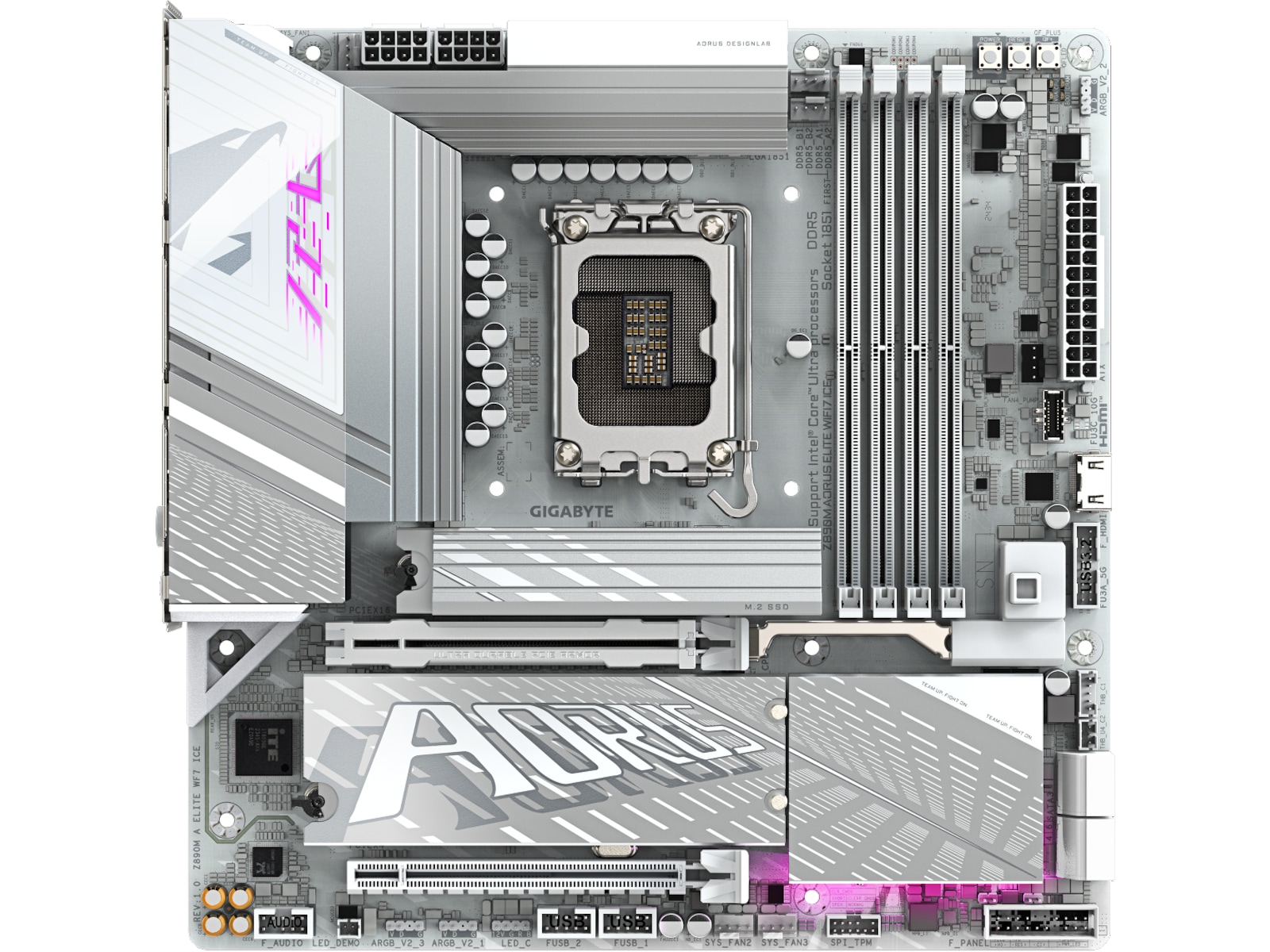 GIGABYTE Z890M A ELITE WF7 ICE Bundkort Intel Socket
