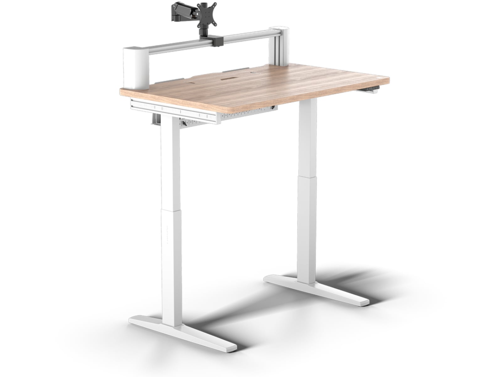 Corsair Platform:4 Elevate skrivebord (hvid/lyst træ) Gamingdesk