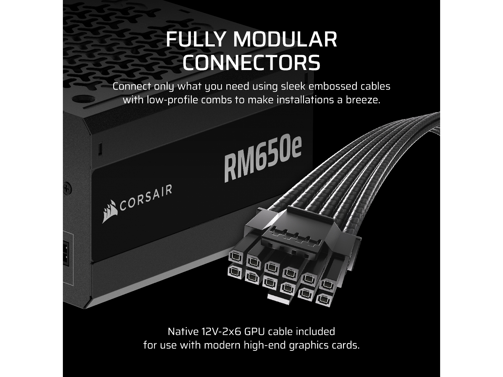 Corsair RMe Series RM650e PSU (sort) Strømforsyninger