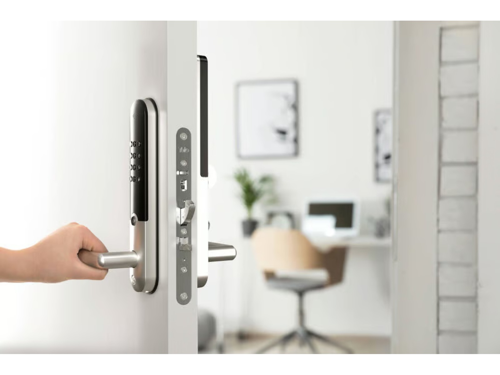 Yale Doorman L3S Flex Smart lås (børstet sort) Elektroniske dørlåse