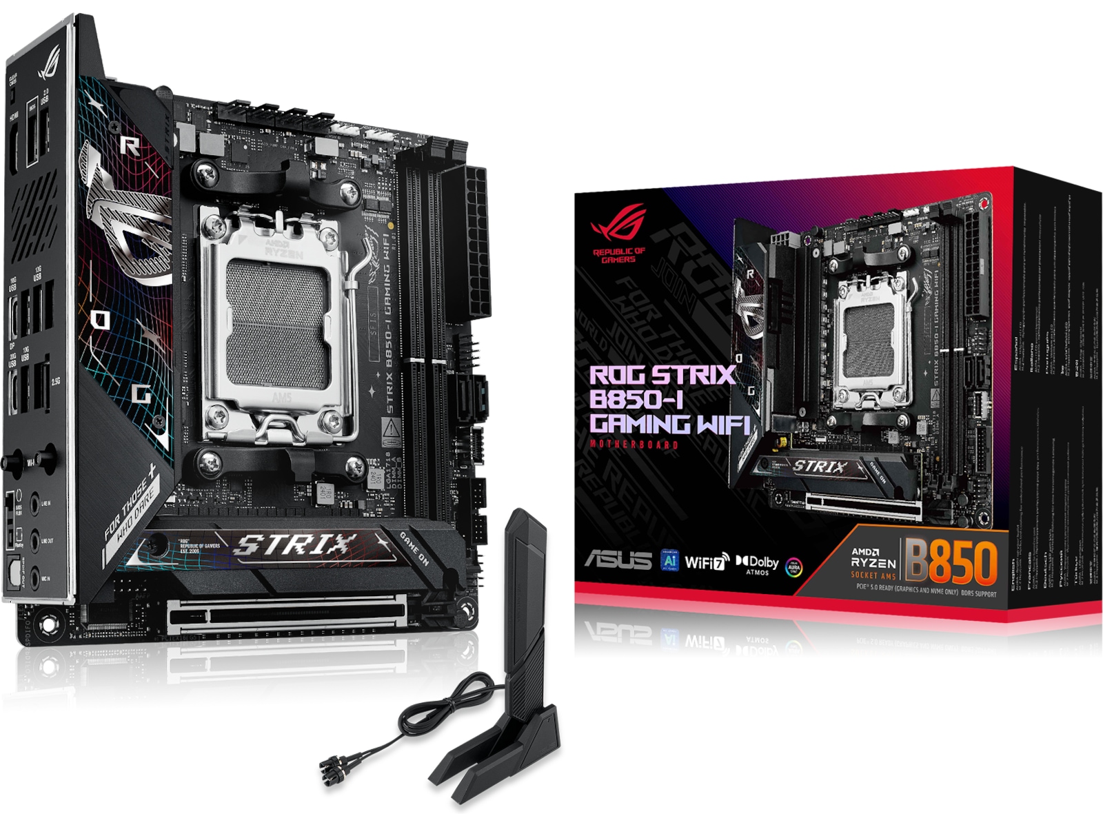 ASUS ROG STRIX B850-I GAMING WIFI Bundkort AMD Socket