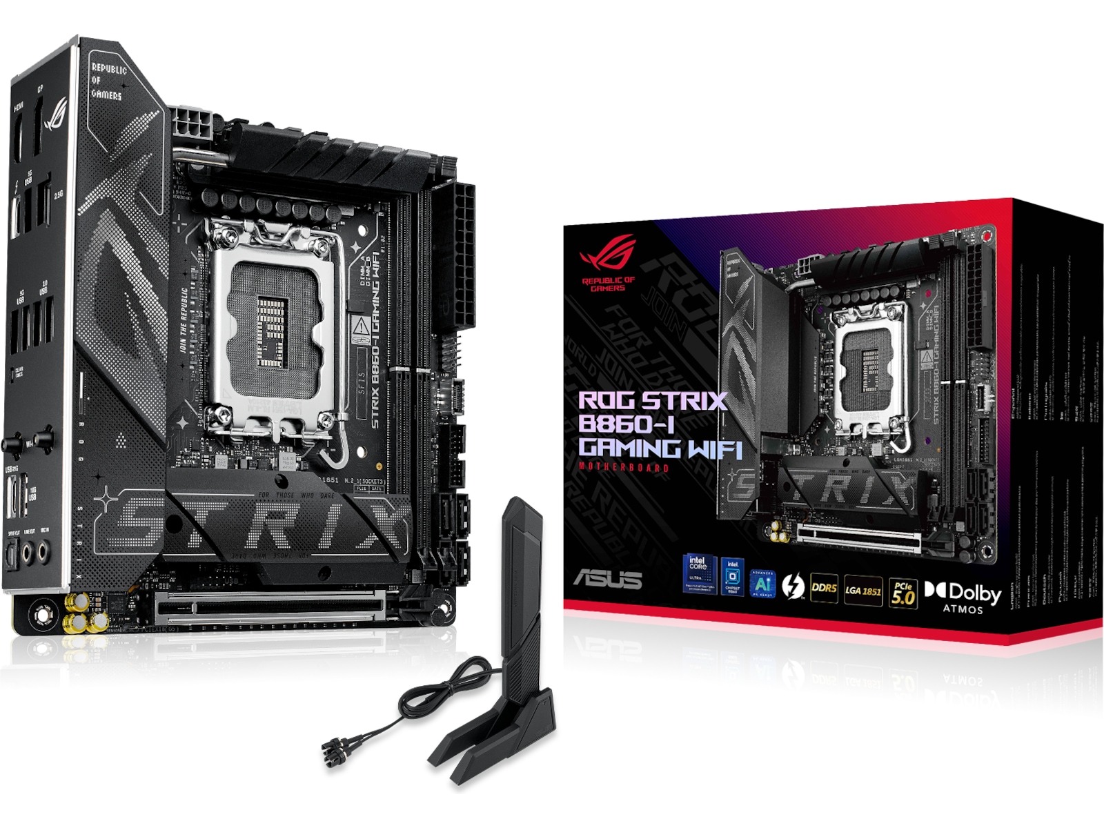 ASUS ROG STRIX B860-I GAMING WIFI Bundkort Intel Socket