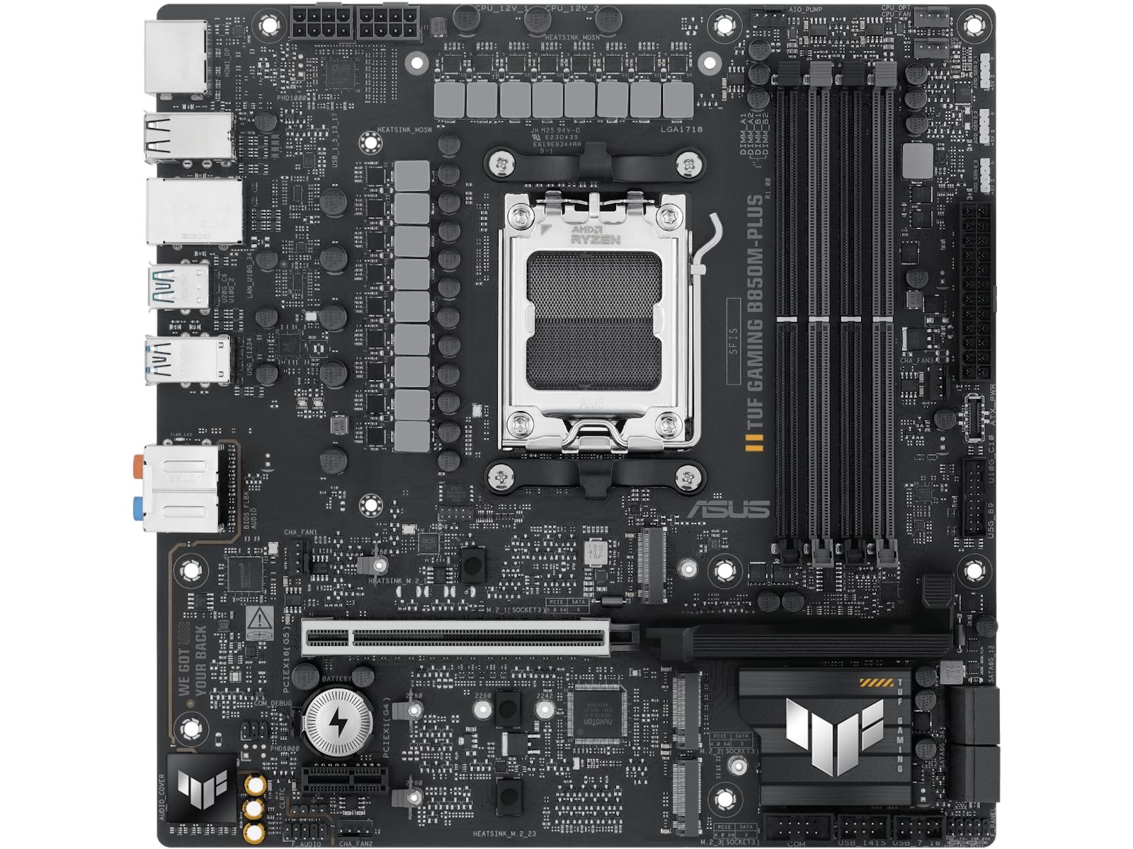 ASUS TUF GAMING B850M-PLUS Bundkort AMD Socket