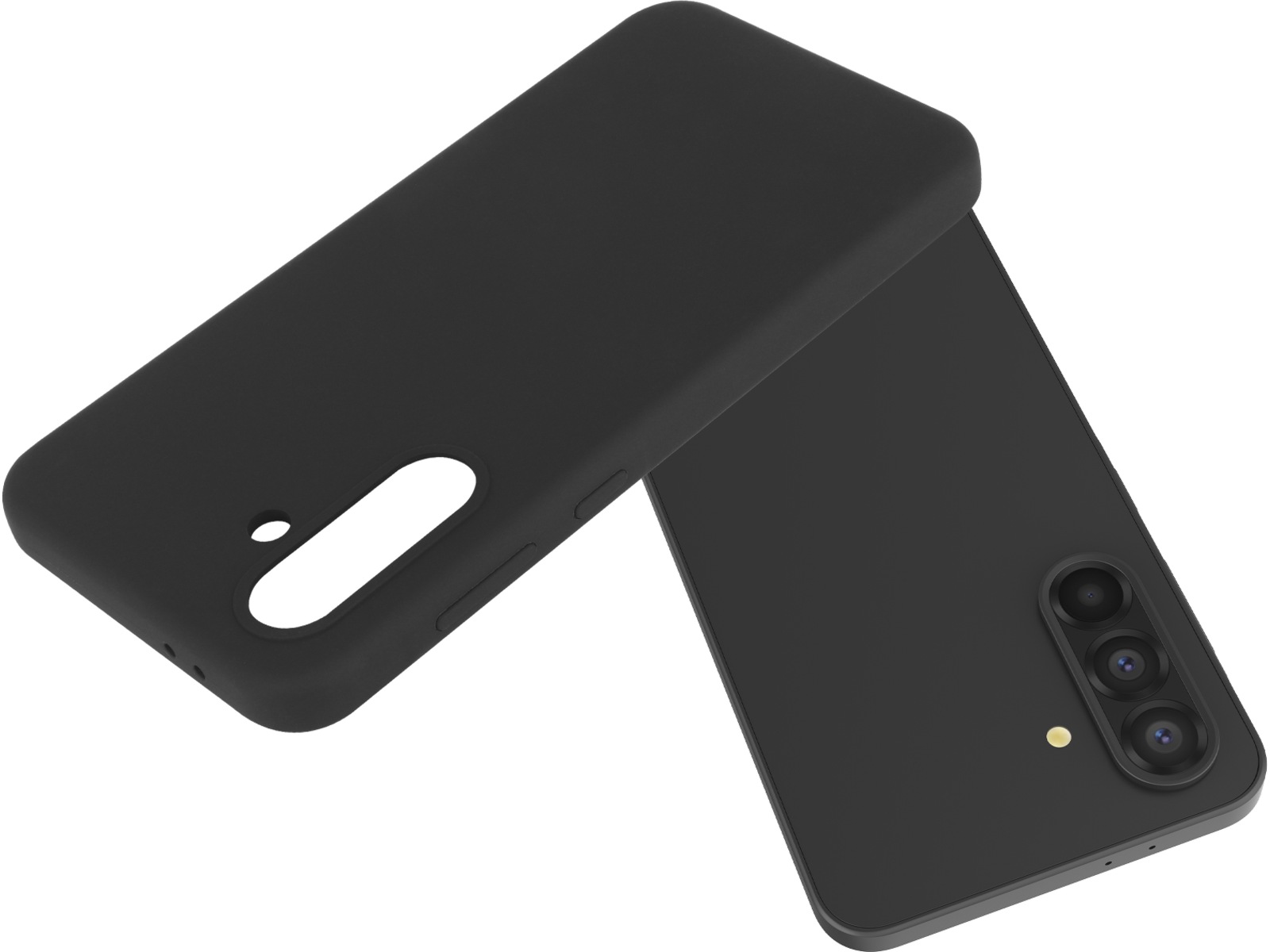 iiglo Galaxy A36 Silikone cover (sort) Mobilcover