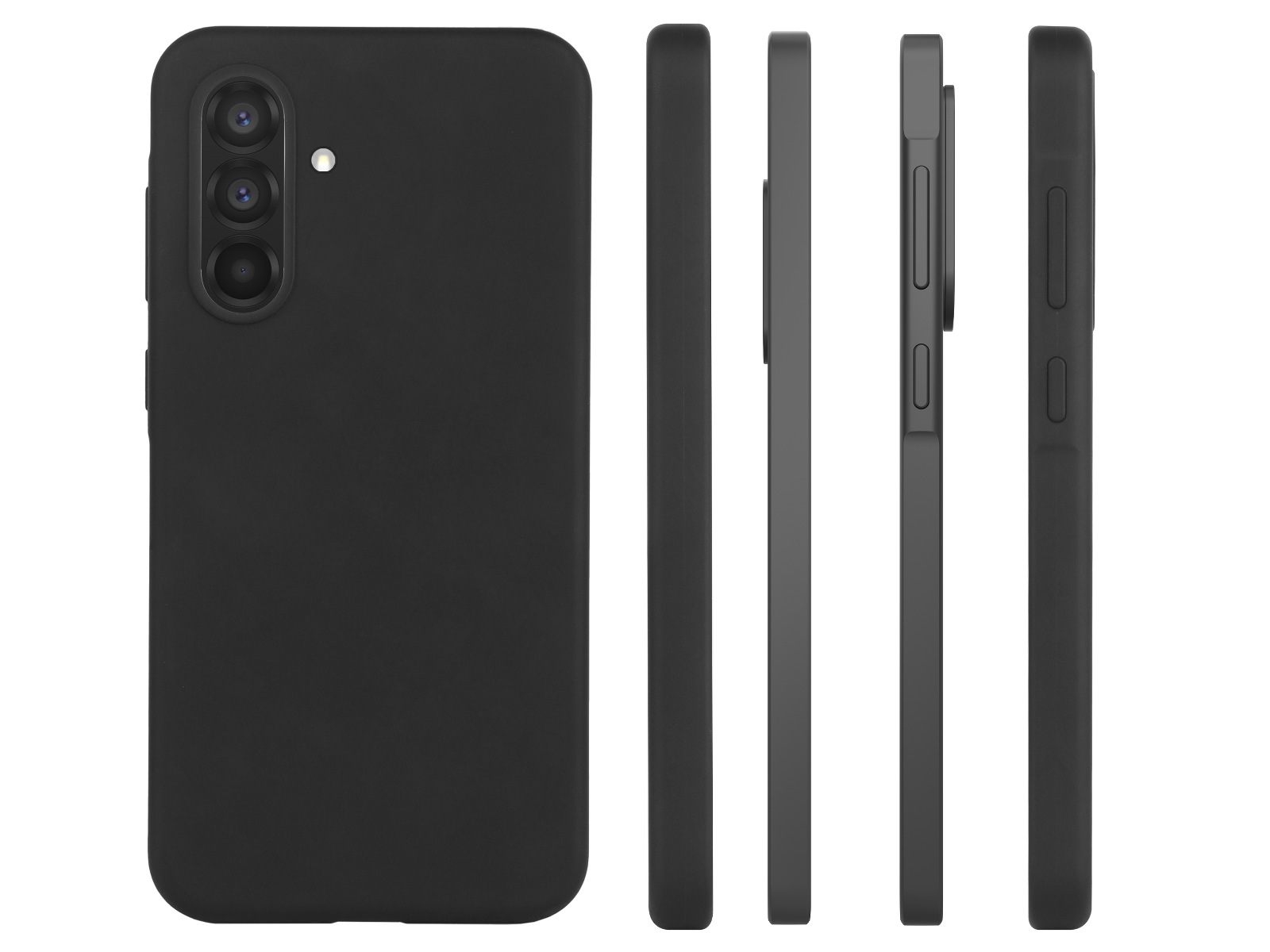 iiglo Galaxy A36 Silikone cover (sort) Mobilcover