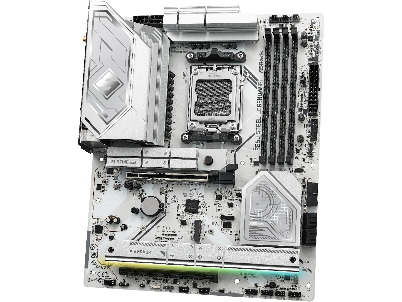 ASRock B850 Steel Legend WiFi Bundkort AMD Socket