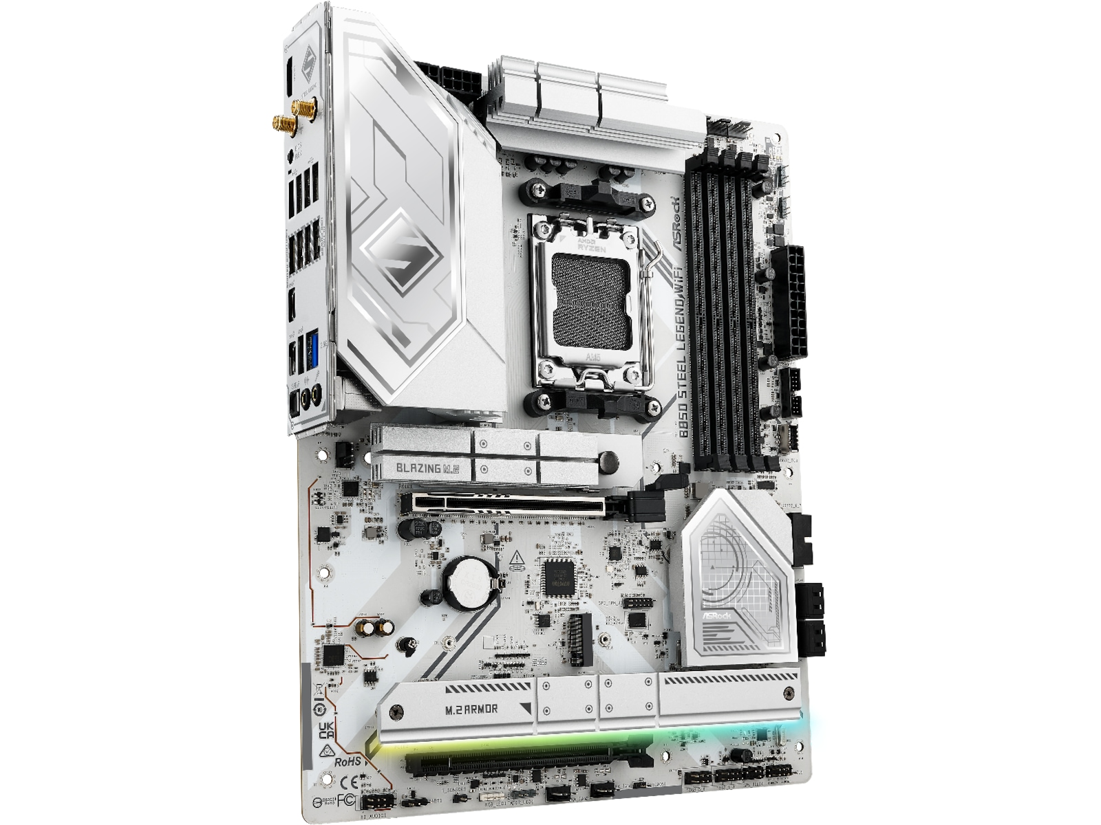 ASRock B850 Steel Legend WiFi Bundkort AMD Socket