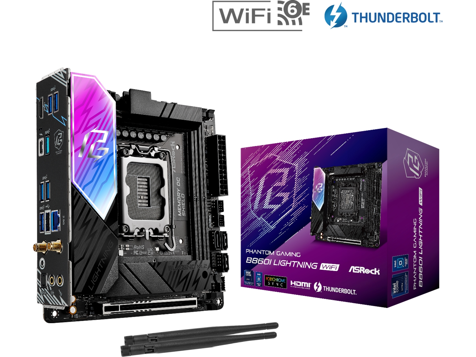 ASRock B860I Lightning WiFi Bundkort Intel Socket