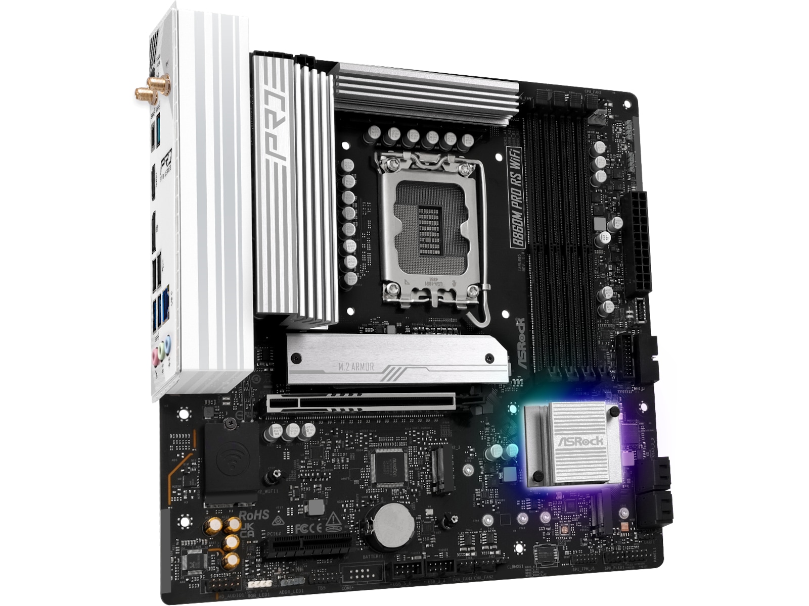 ASRock B860M Pro RS WiFi Bundkort Intel Socket