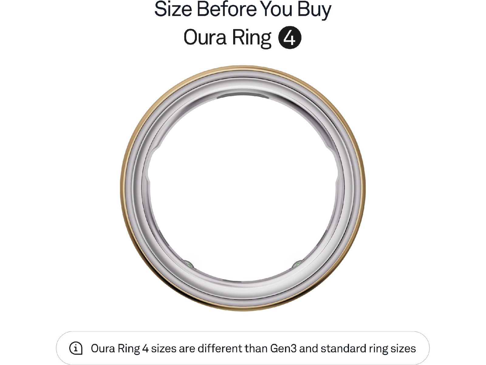 Oura Ring 4 Smart Ring str. 7 (guld) Smart ring