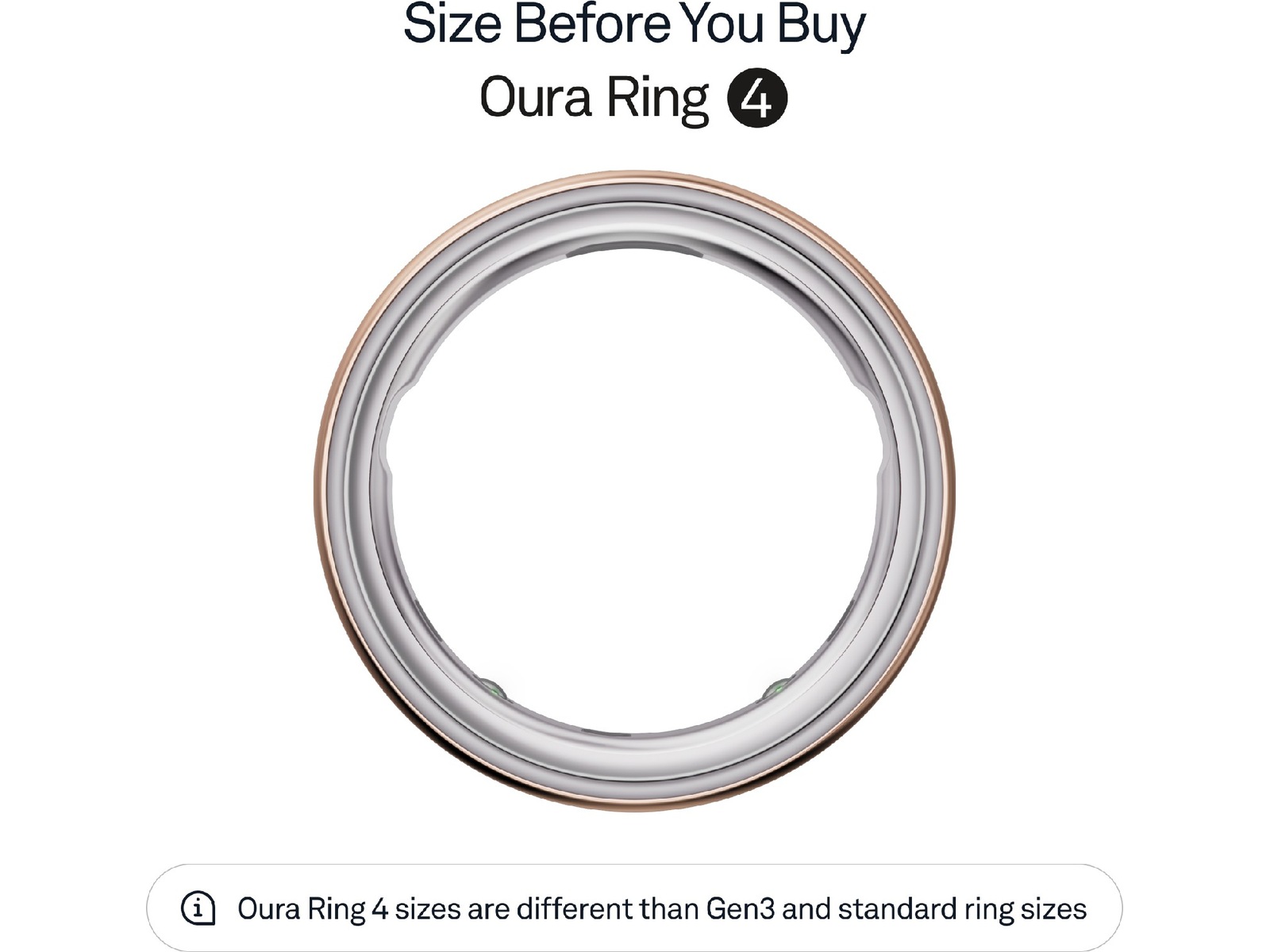 Oura Ring 4 Smart Ring str. 12 (roseguld) Smart ring