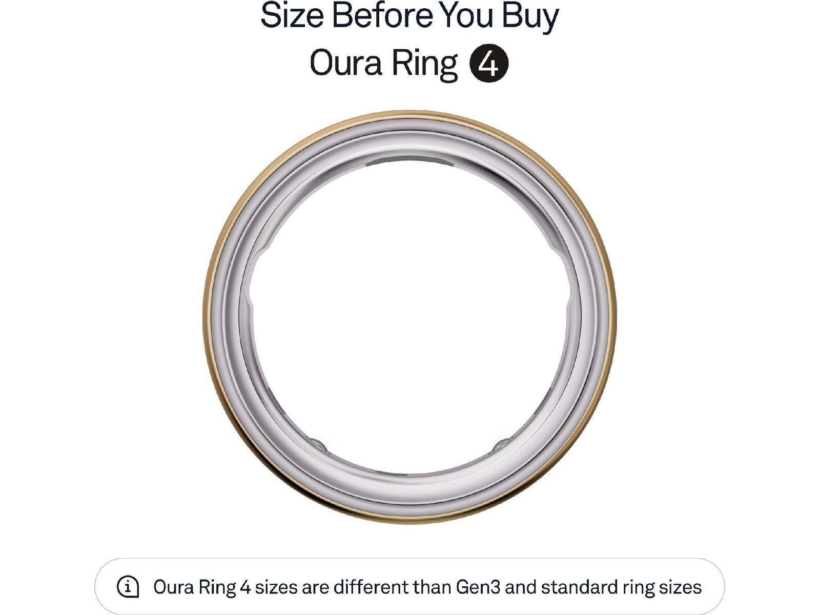 Oura Ring 4 Smart Ring str. 9 (guld) Smart ring