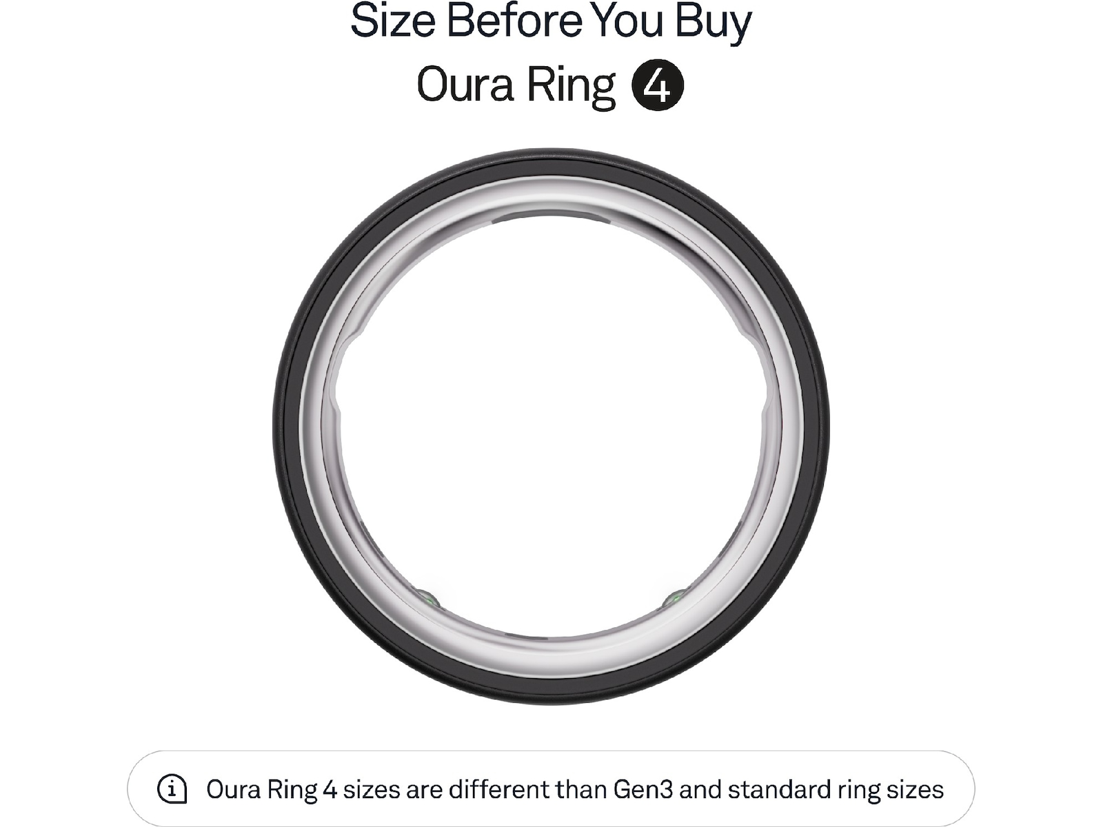 Oura Ring 4 Smart Ring str. 12 (stealth) Smart ring