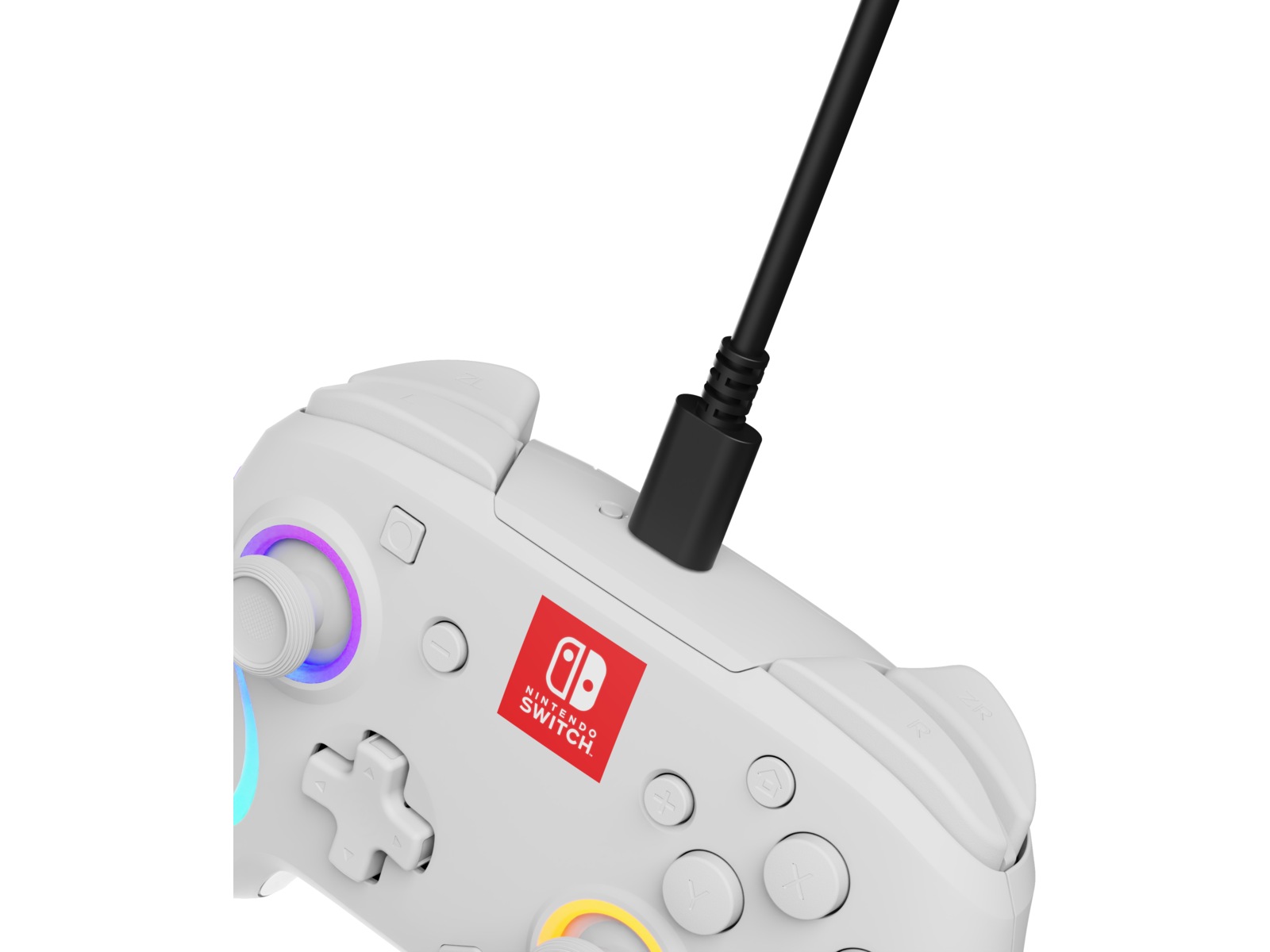 PDP Afterglow Wave Nintendo Switch controller (hvid) Tilbehør til spilkonsoller