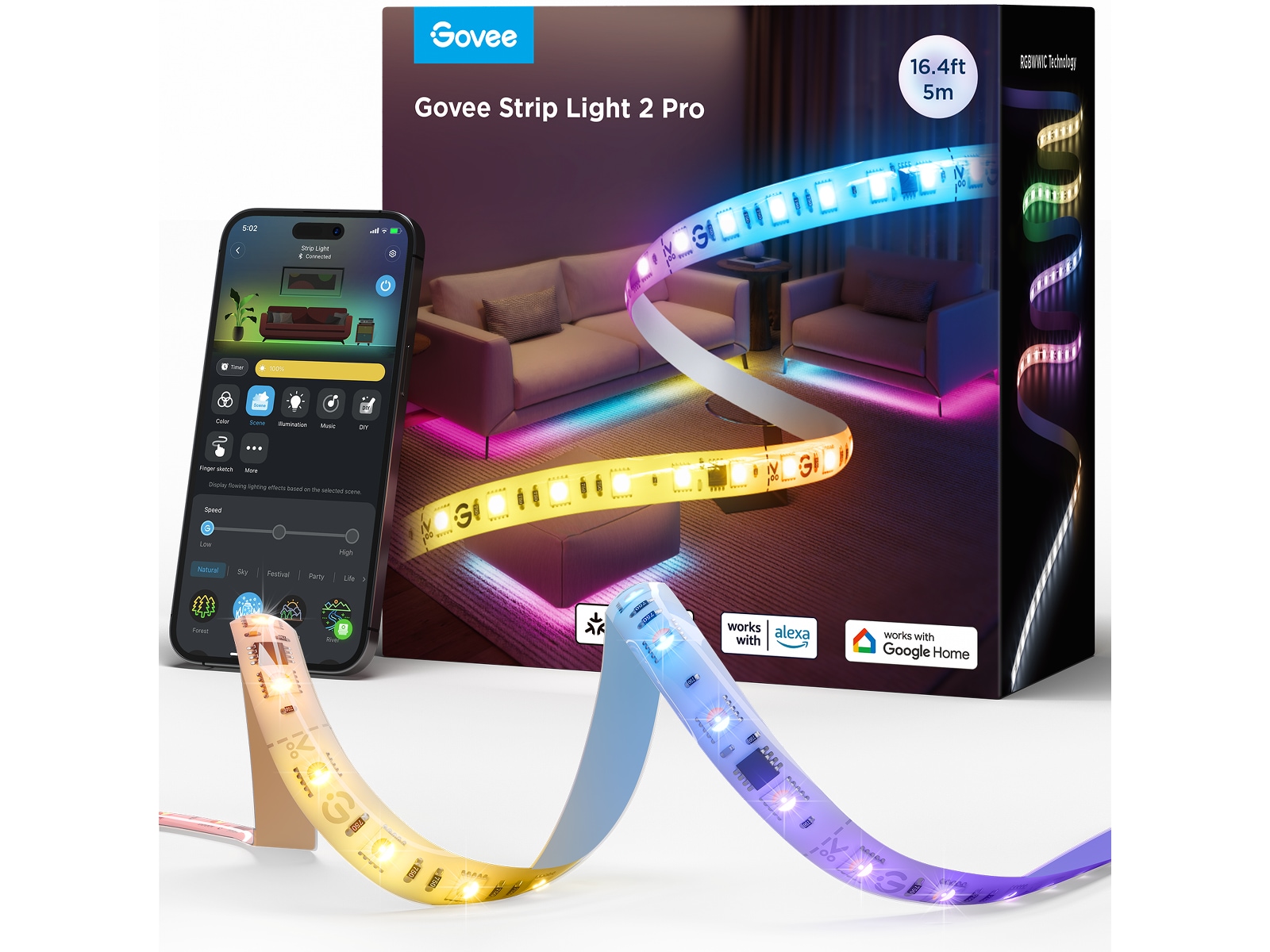 Govee Strip Light 2 Pro 5M Led strips & underholdning