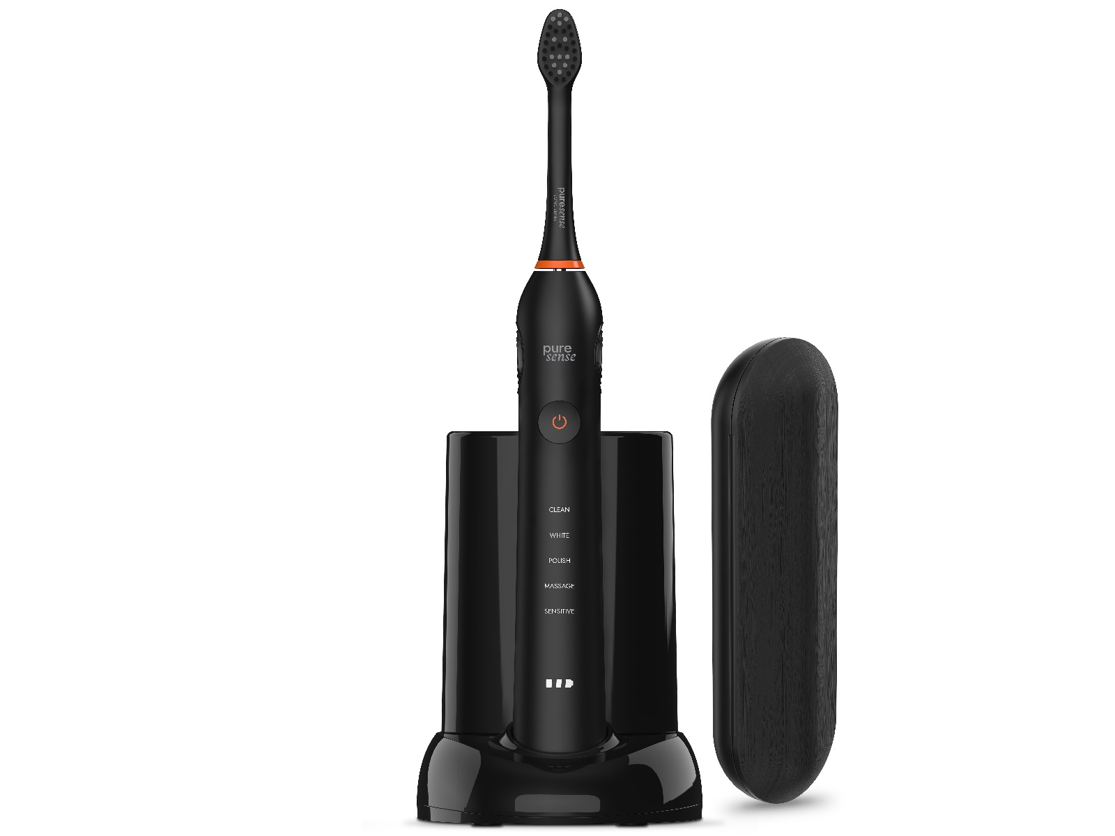 Puresense Dental C Sonic Enhanced Bundle (sort) Elektriske tandbørster