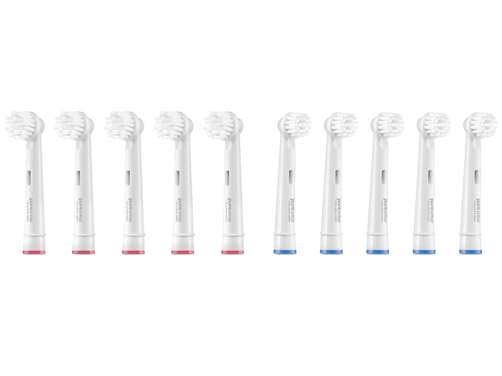 Puresense Dental C Oscillating Tandbørstehoveder 10 stk. (hvid) Tandbørstehoveder