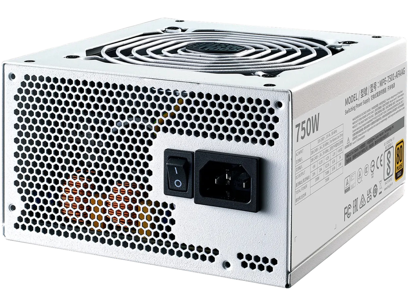 Cooler Master MWE Gold 750 V2 PSU (hvidt) Strømforsyninger