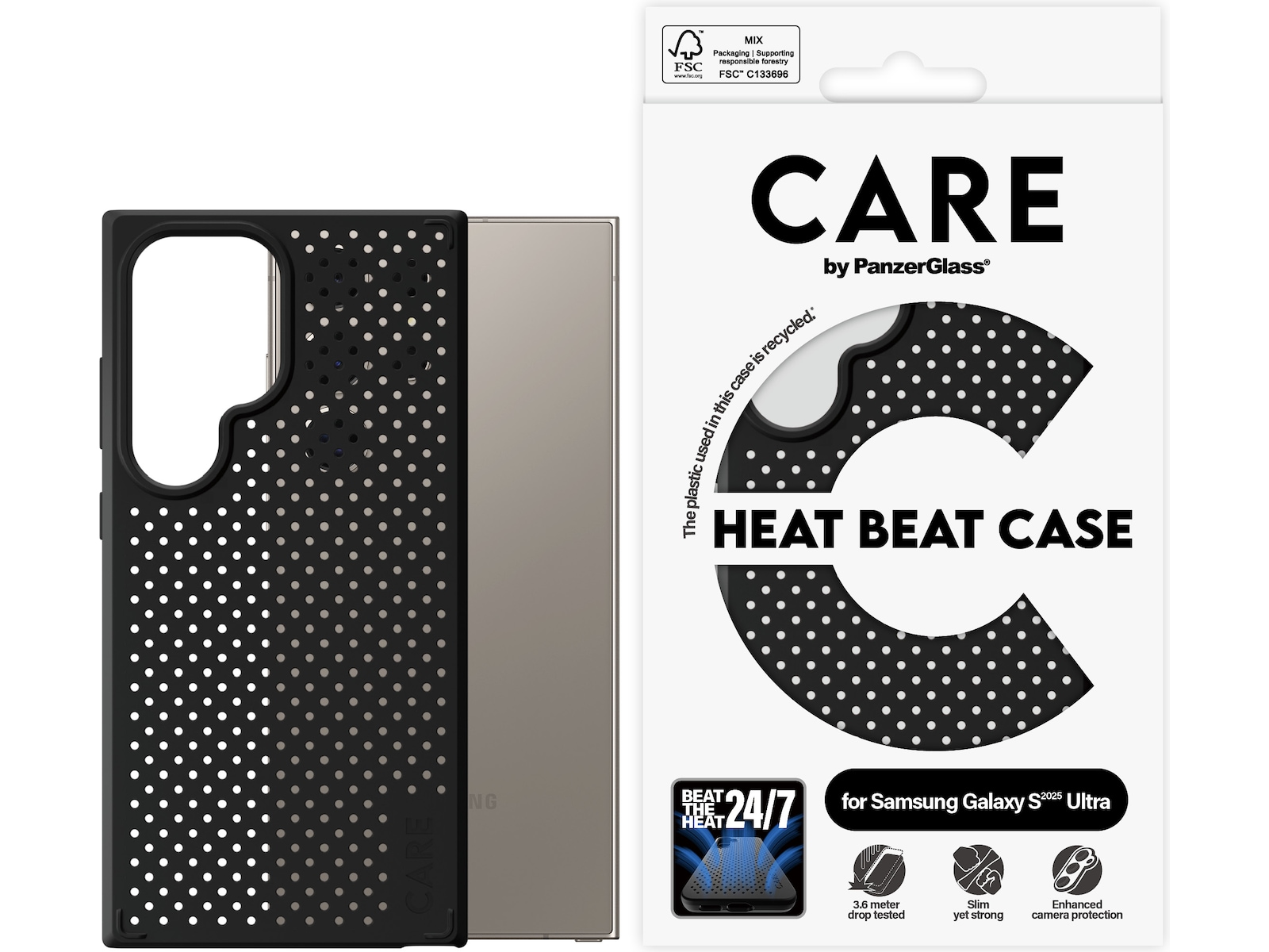 PanzerGlass CARE Galaxy S25 Ultra Heat Beat cover Mobilcover