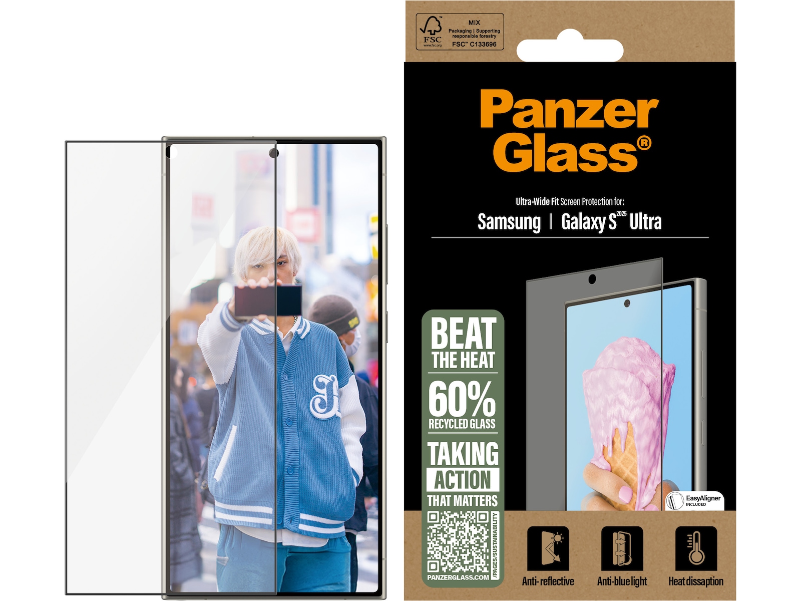 PanzerGlass Galaxy S25 Ultra All-in-One Skærmbeskytter Skærmbeskyttelse mobiltelefon