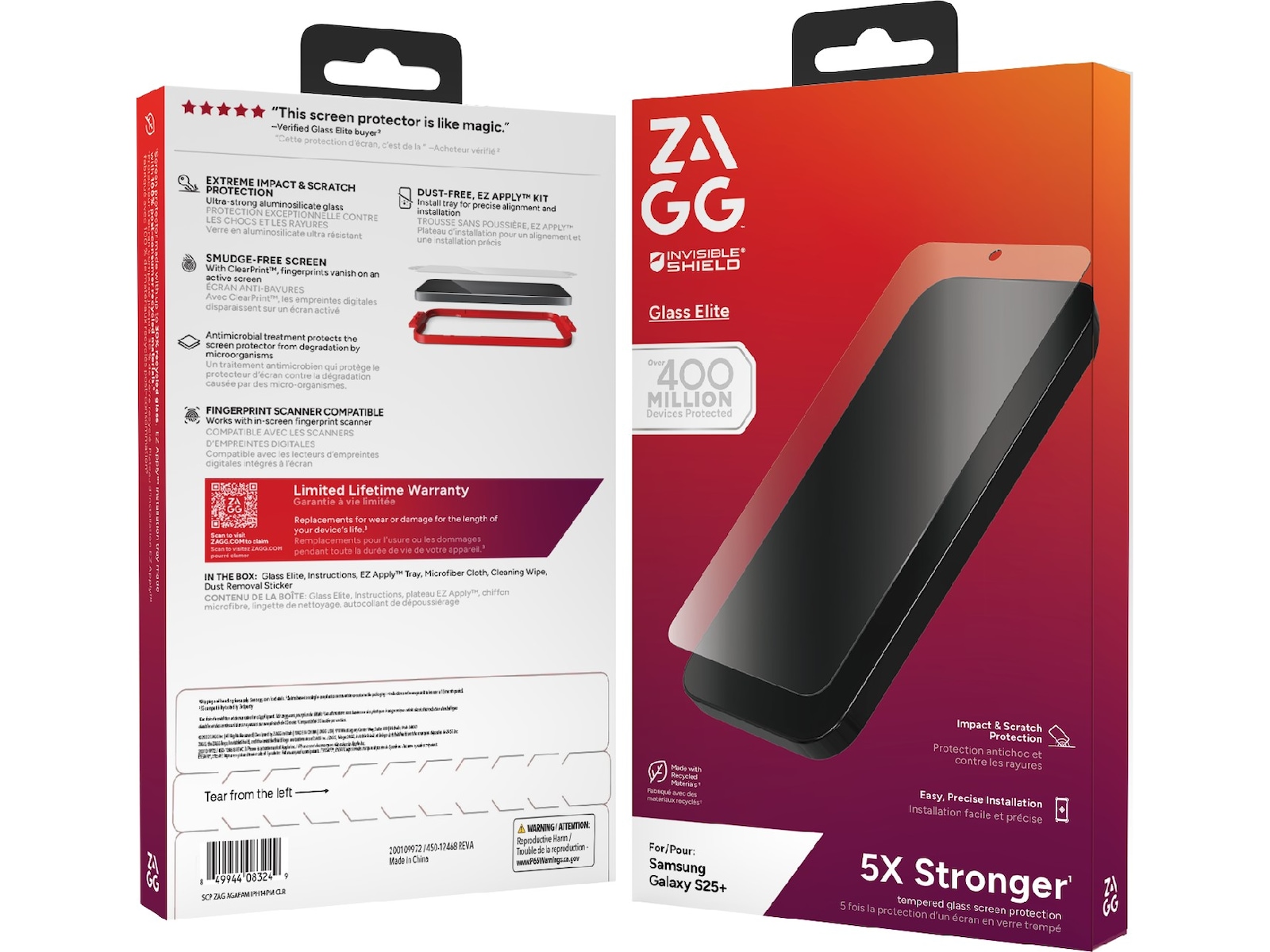 ZAGG Galaxy S25+ Glass Elite Skærmbeskytter Skærmbeskyttelse mobiltelefon