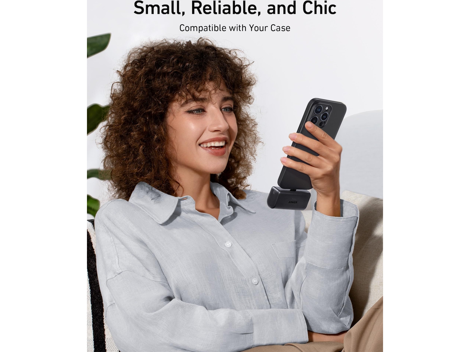 Anker Nano Powerbank 5000mAh (sort) Powerbank