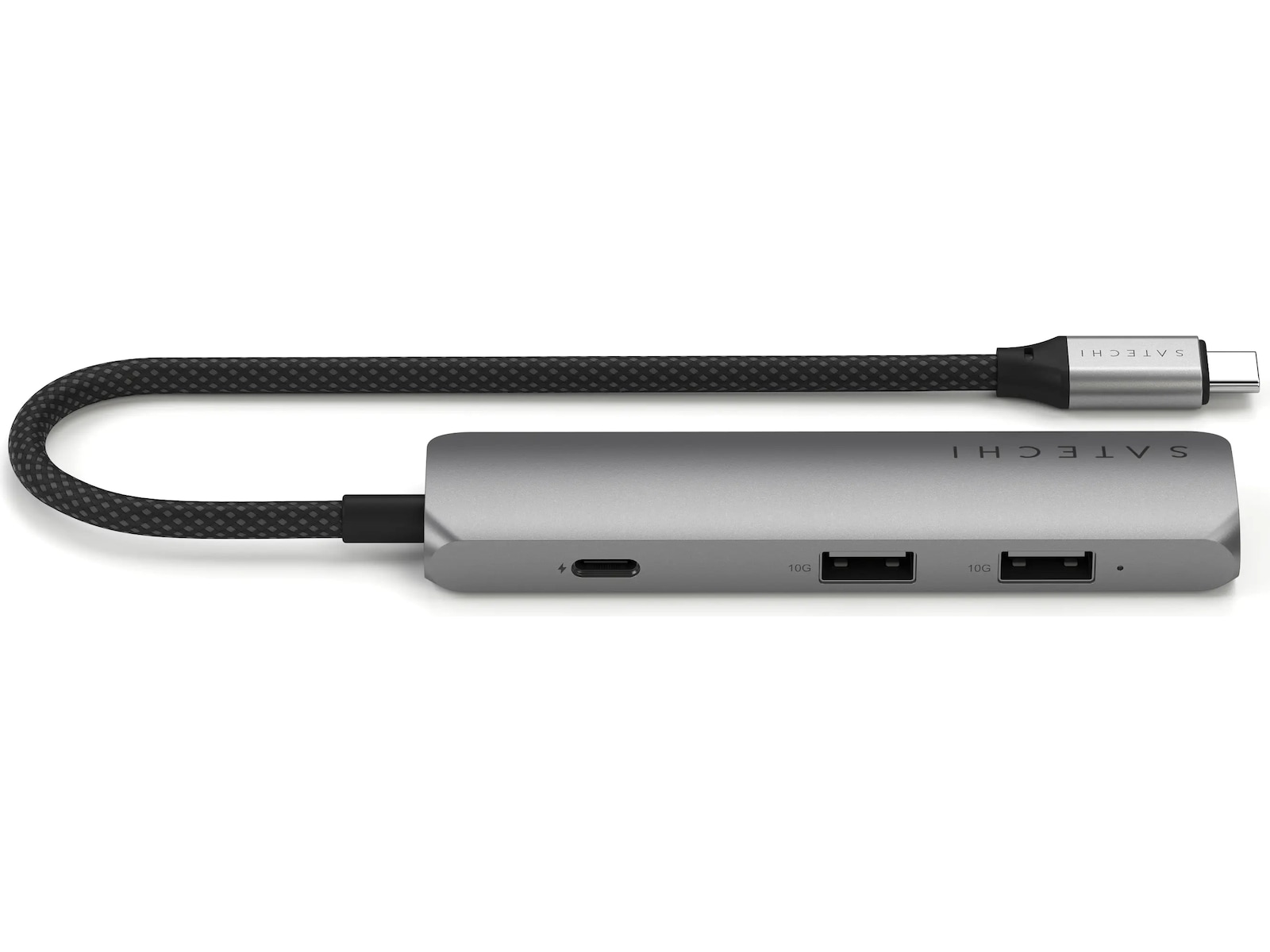 Satechi 4-i-1 Slim 4K Multiport docking (space grey) Dockingstation og USB-hub