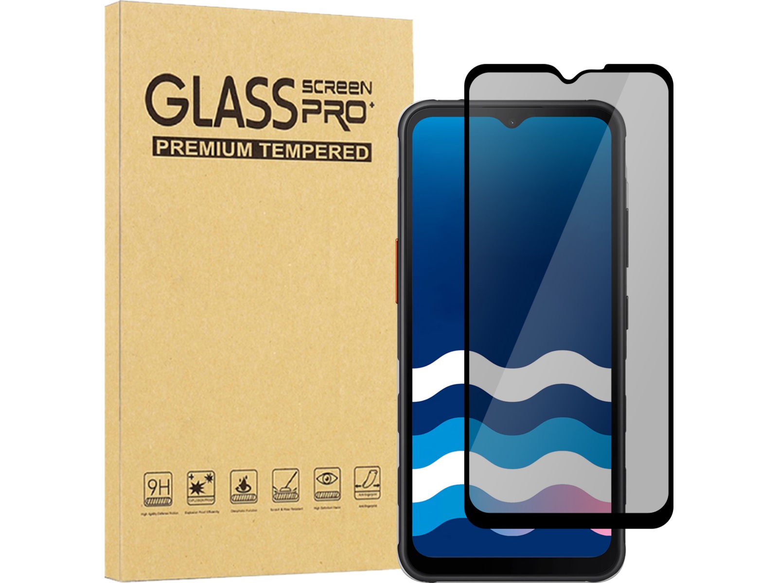 iiglo Galaxy Xcover 7 Pro Privacy skærmbeskytter Skærmbeskyttelse mobiltelefon