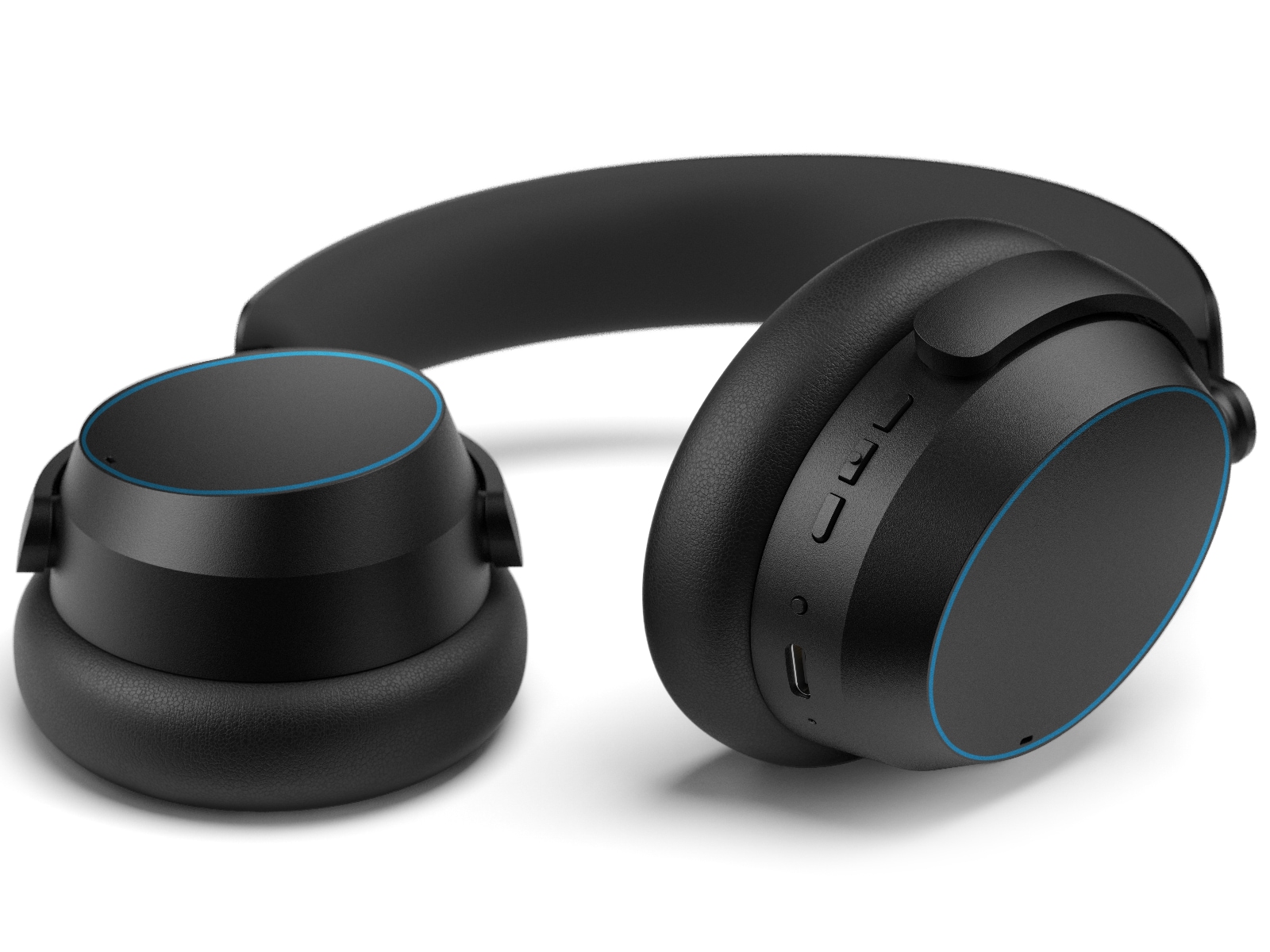 Sennheiser ACCENTUM Trådløse høretelefoner, On-Ear (sort/blå) Høretelefoner