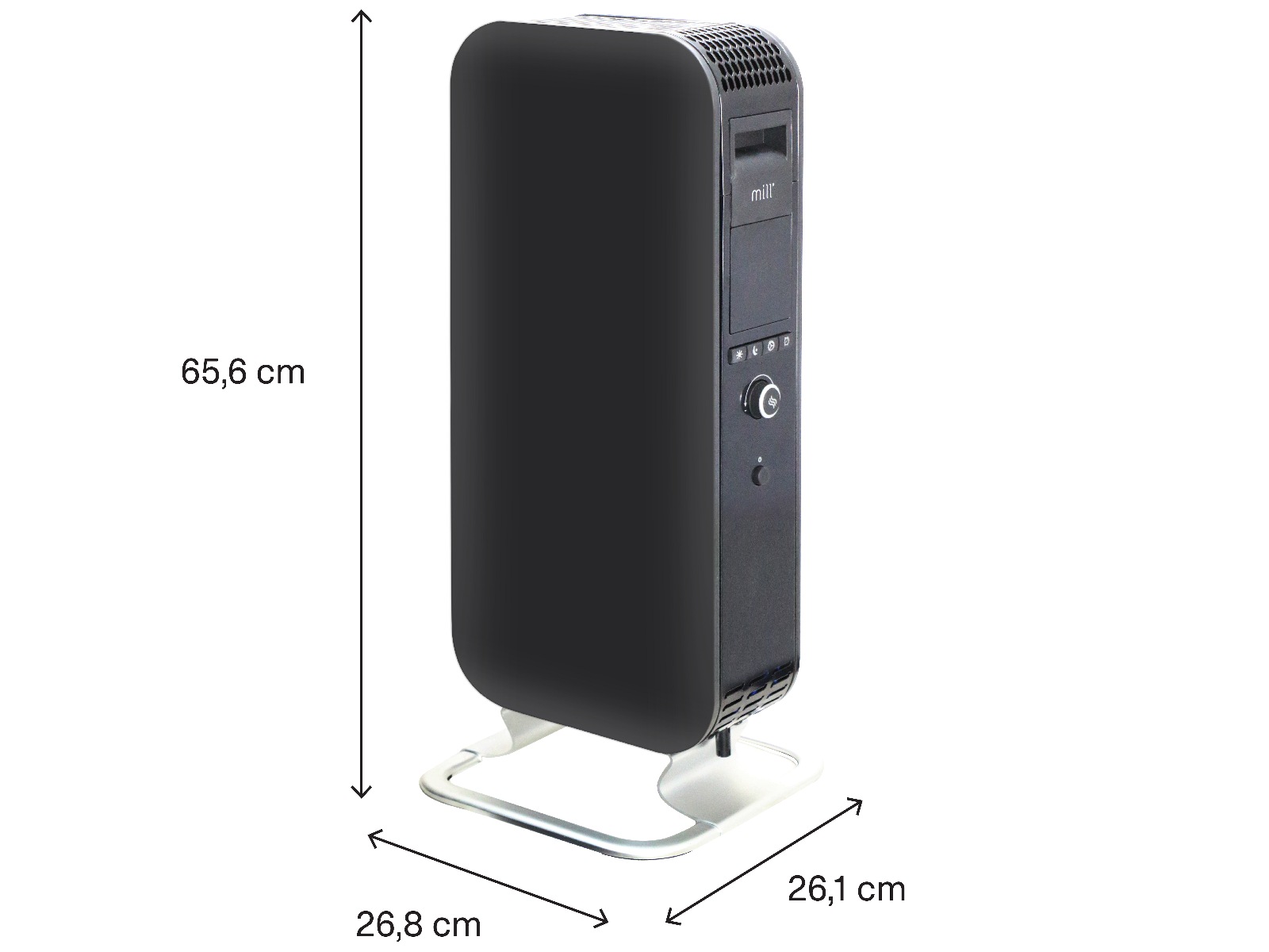 Mill Gentle Air Radiator 1000W (sort) Radiatorer