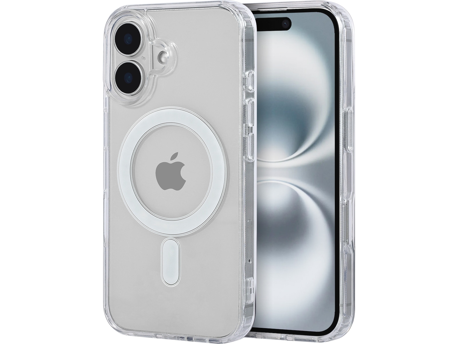 iiglo iPhone 16 Magnetic Clear Case (gennemsigtig) Mobilcover