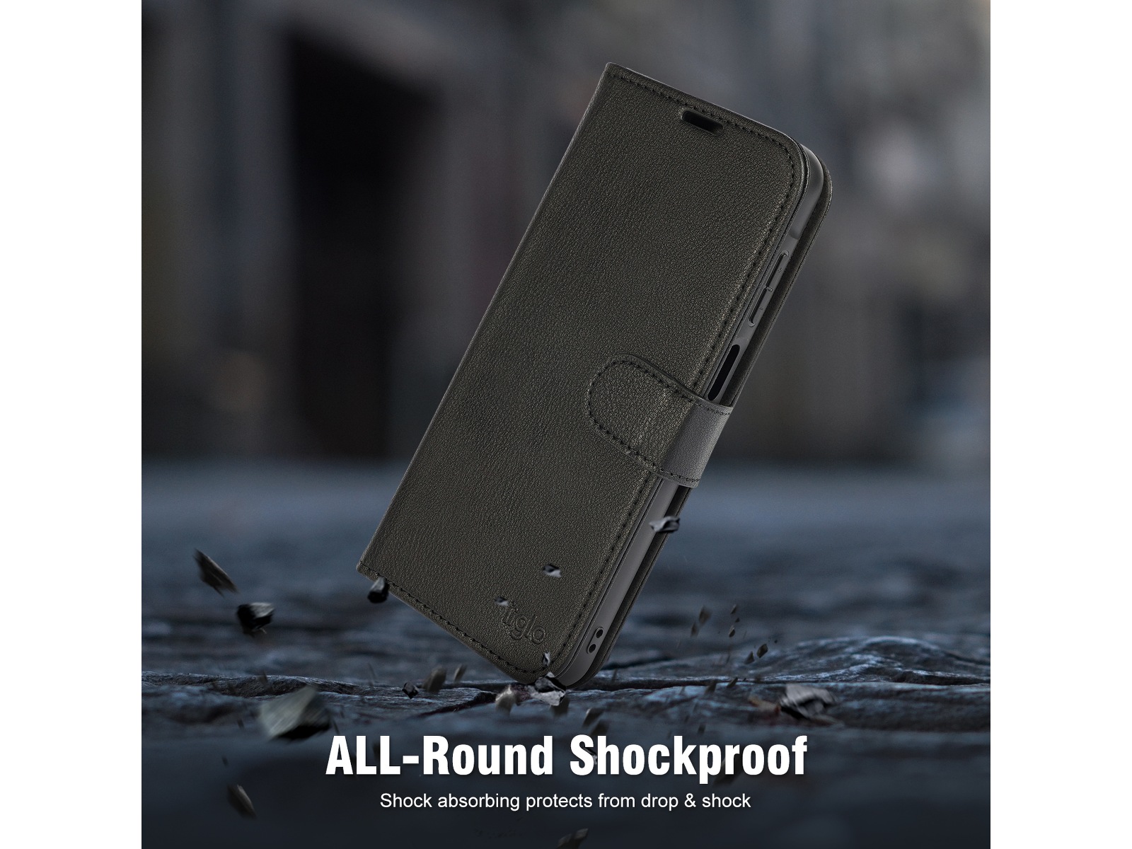 iiglo Galaxy A26 5G 2-i-1 Wallet cover (sort) Mobilcover