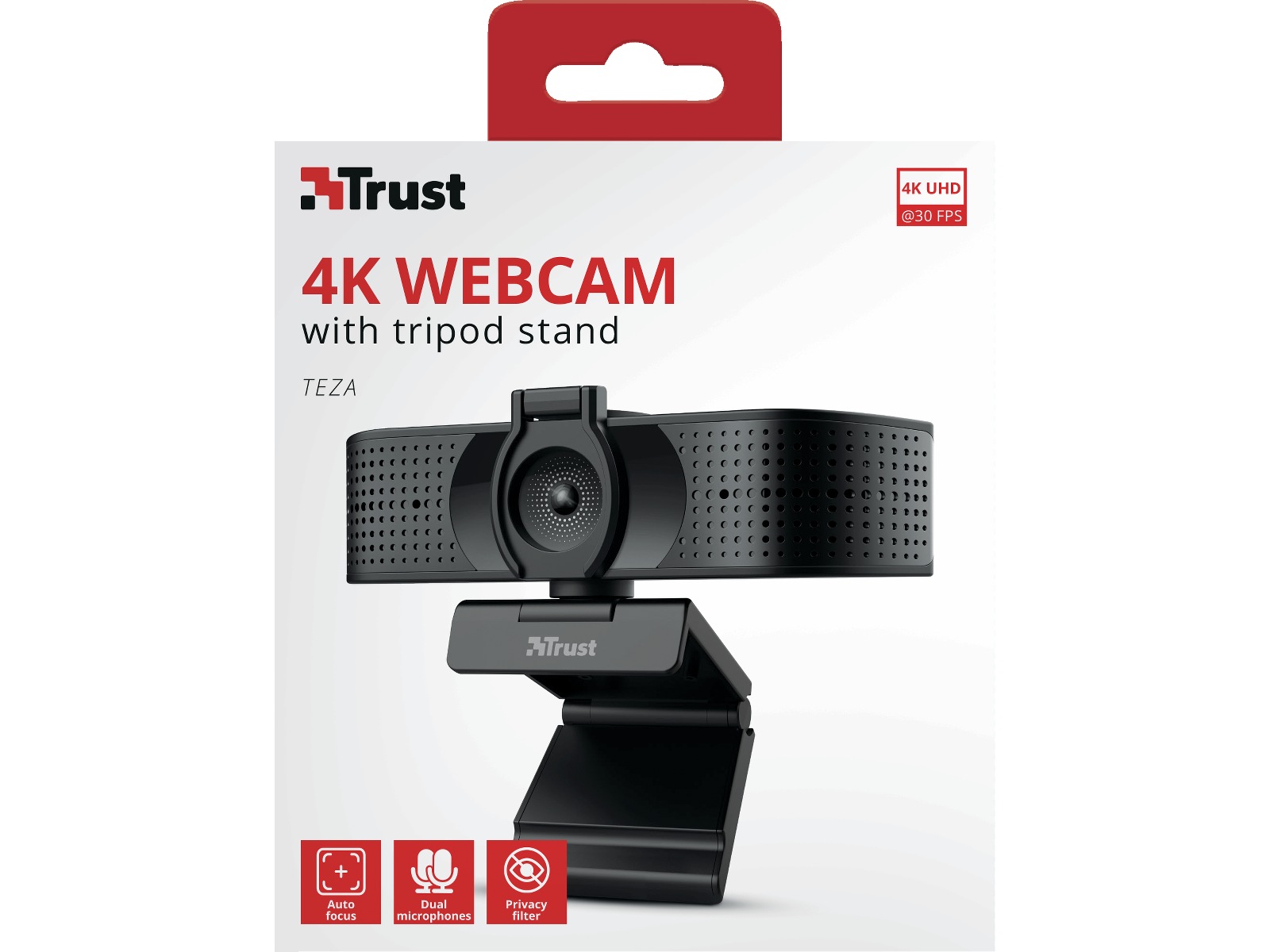 Trust Teza 4K Ultra HD Webcam Webkameraer