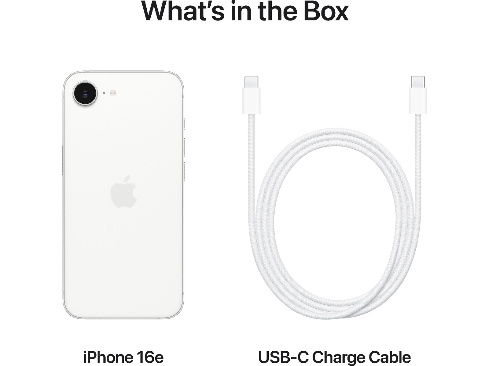 iPhone 16e 128GB (hvid) Mobiltelefoner