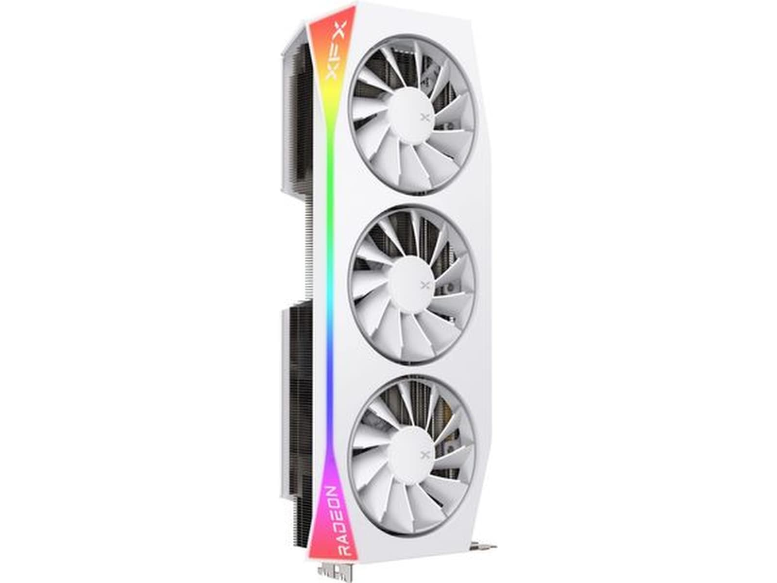 XFX Mercury AMD Radeon RX 9070XT OC White Magnetic Air Edition with RGB Grafikkort