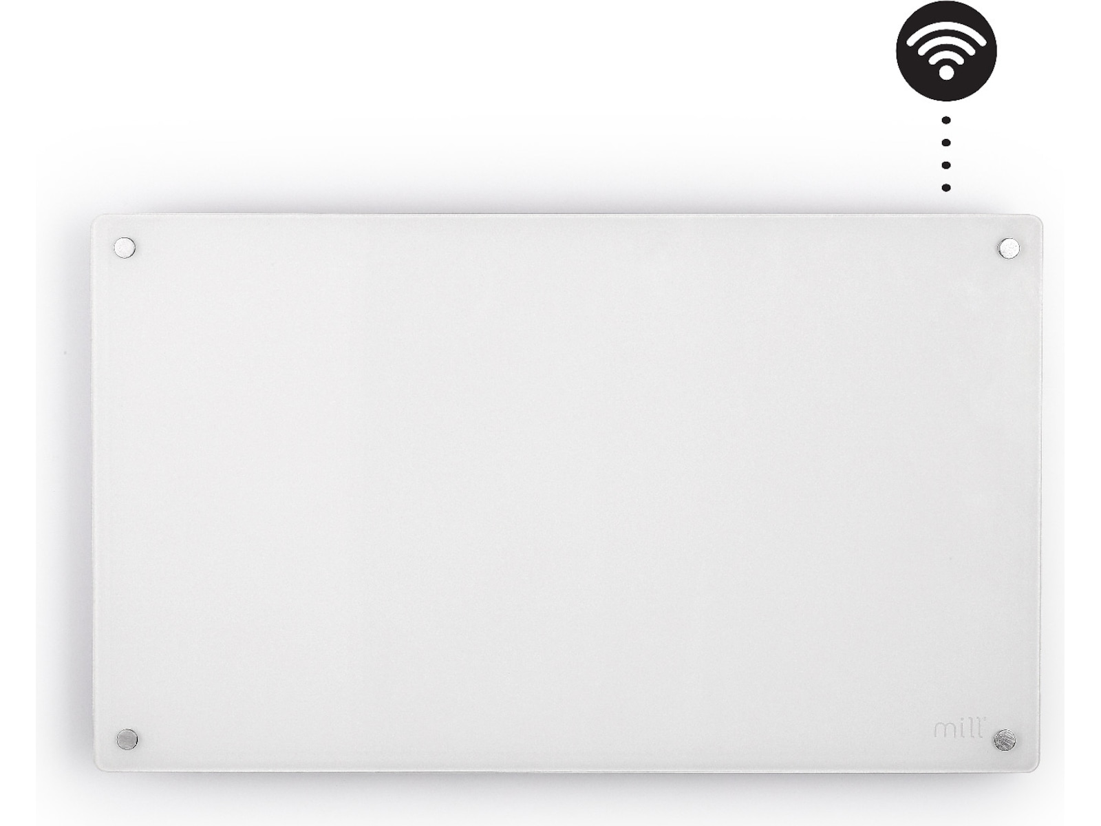 Mill Glass Smart WiFi Gen 4 700W (hvid) Varmepaneler