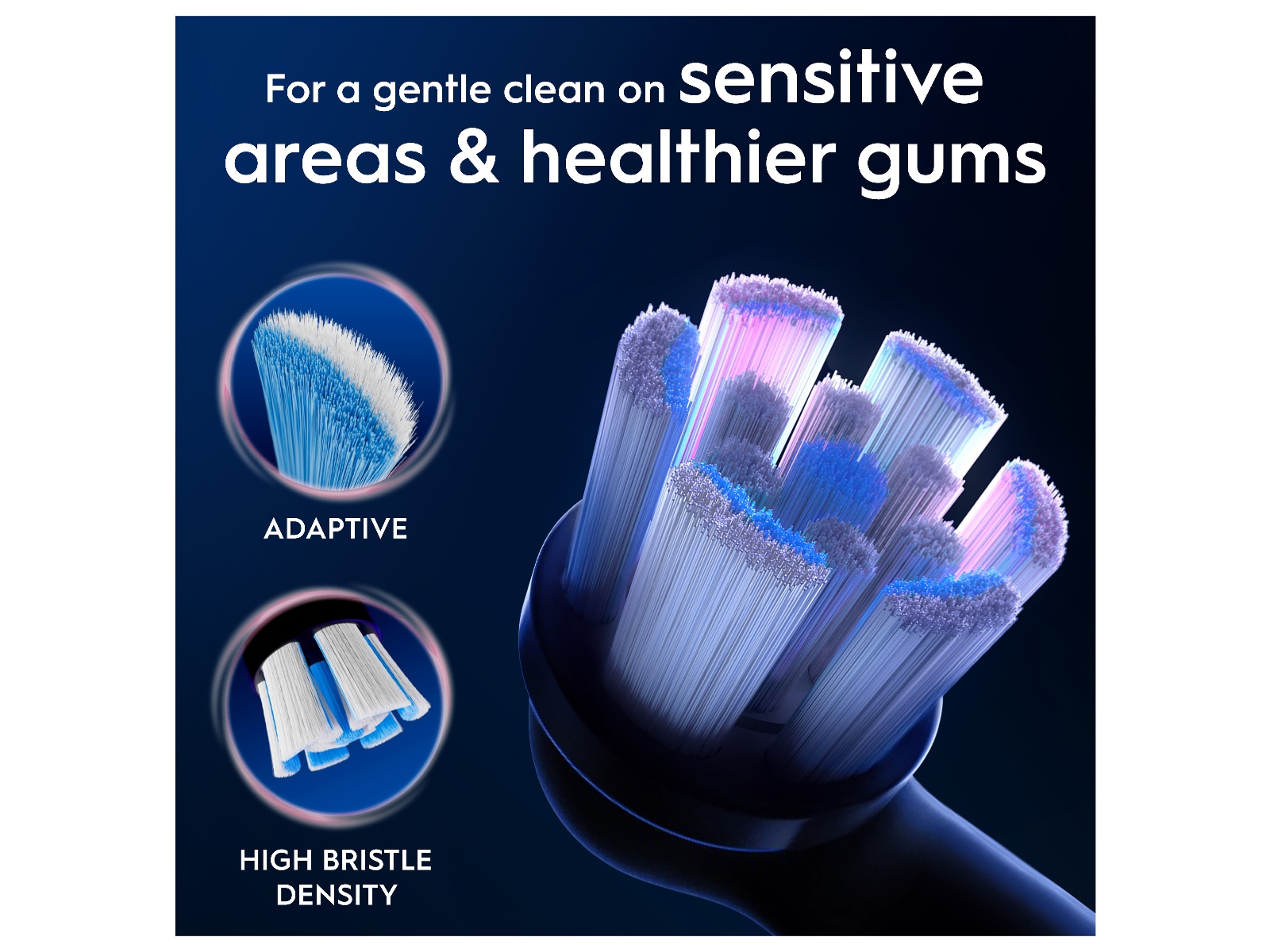 Oral-B iO Gentle Care børstehoveder 3 stk. (sort) Tandbørstehoveder