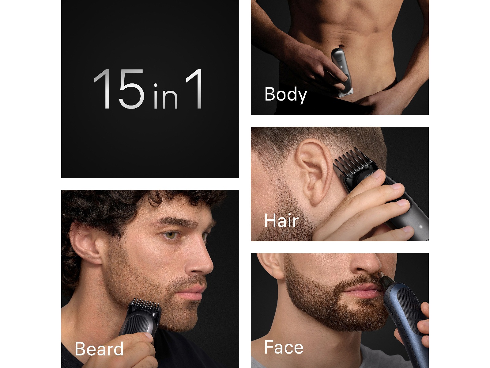 Braun Series 7 All-in-One grooming-sæt (blå) Hårtrimmer