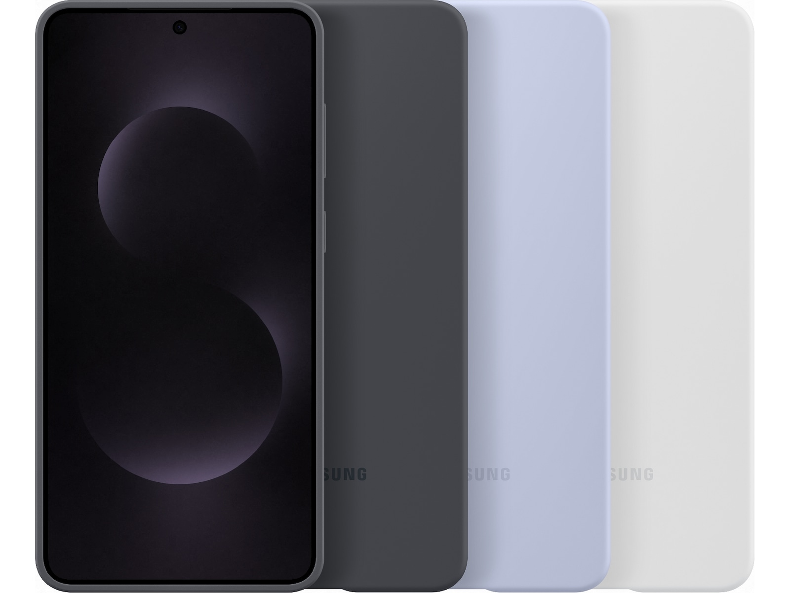 Samsung Galaxy S25 Edge Silikone cover (lysegrå) Mobilcover