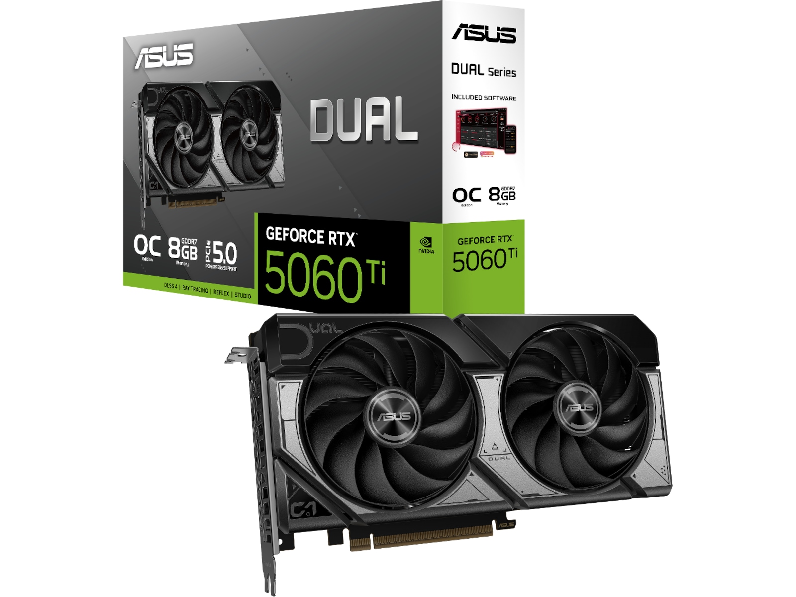 ASUS DUAL GeForce RTX 5060 Ti OC Grafikkort